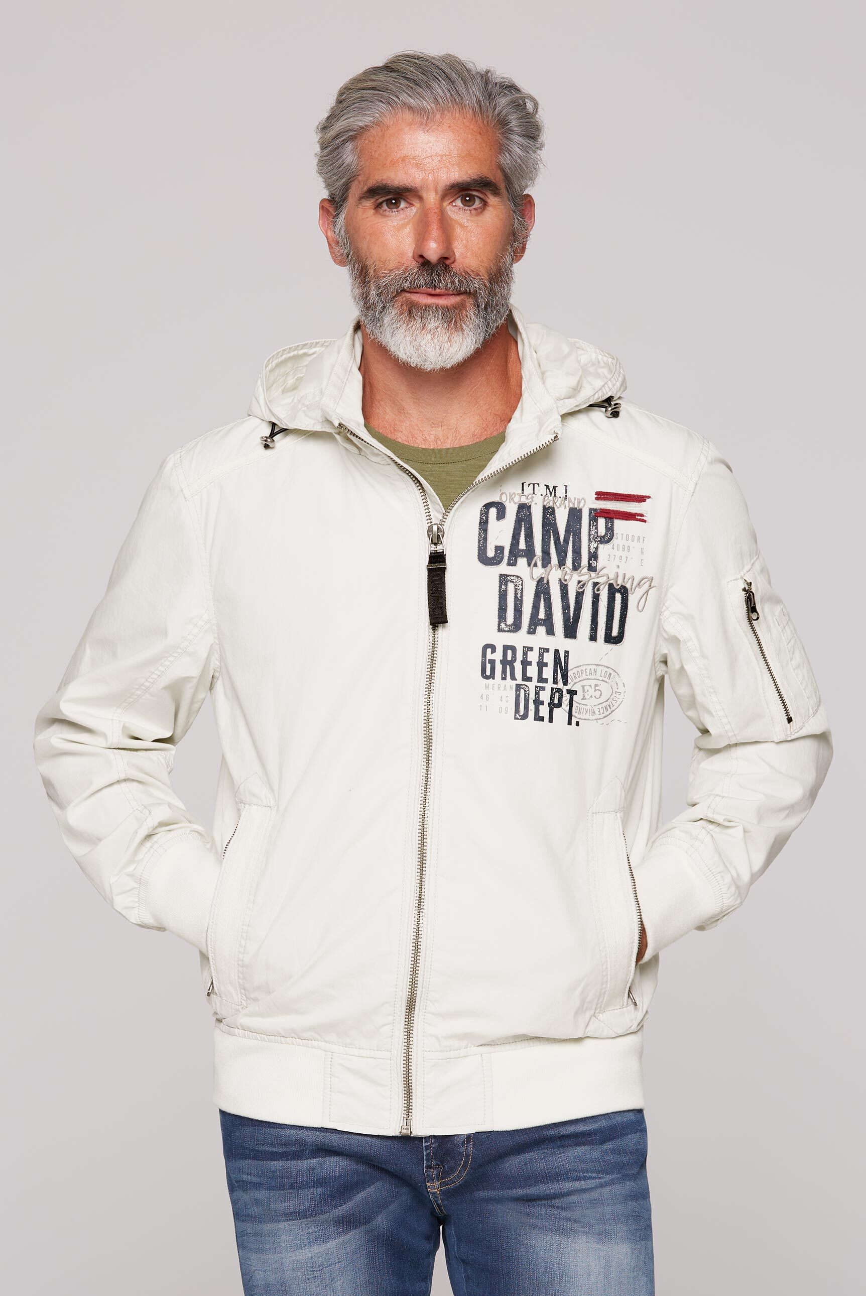 CAMP DAVID Outdoorjacke, mit Kapuze, mit Ärmeltasche günstig online kaufen