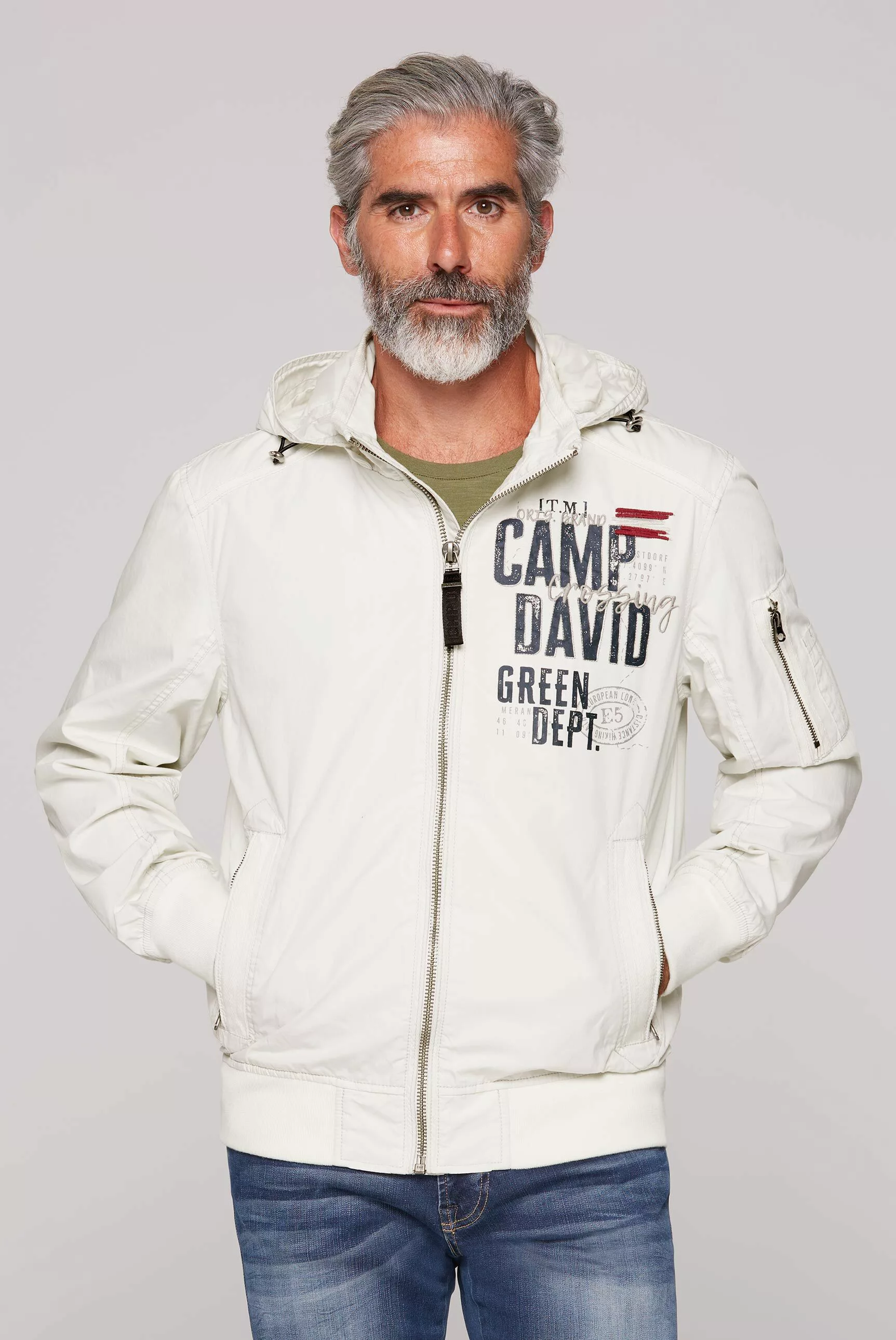 CAMP DAVID Outdoorjacke, mit Kapuze, mit Ärmeltasche günstig online kaufen