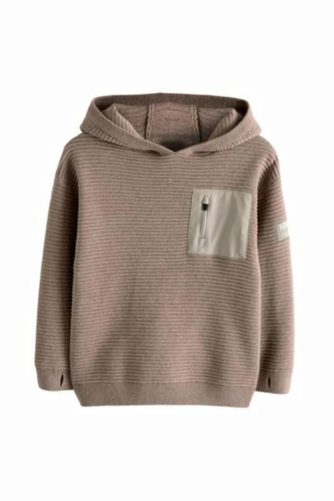 Next Kapuzenpullover Gestricktes Utility-Hoodie aus 100 % Baumwolle (1-tlg) günstig online kaufen