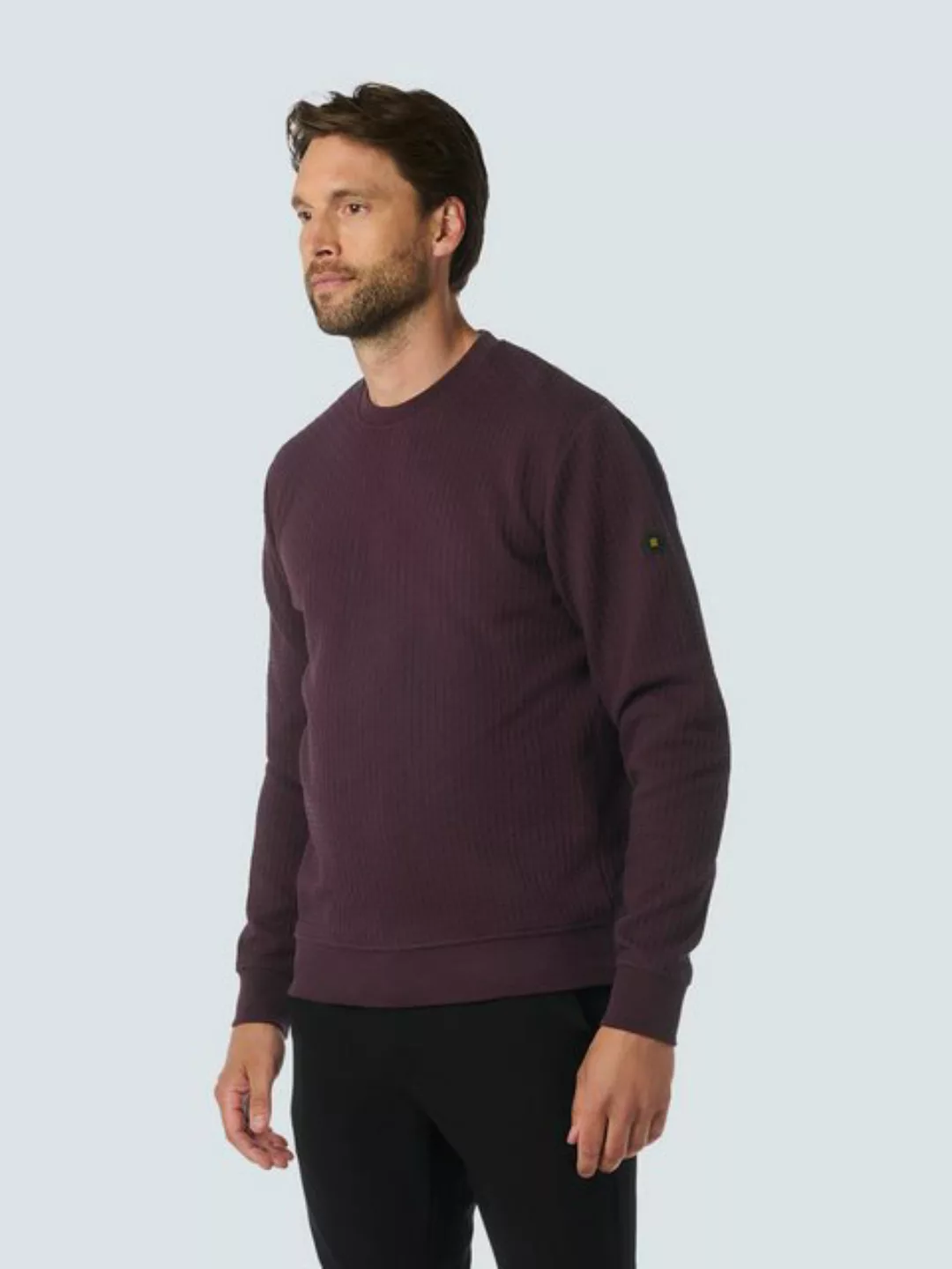 NO EXCESS Sweater "No Excess Jacquard Pullover mit Rundhalsausschnitt" günstig online kaufen