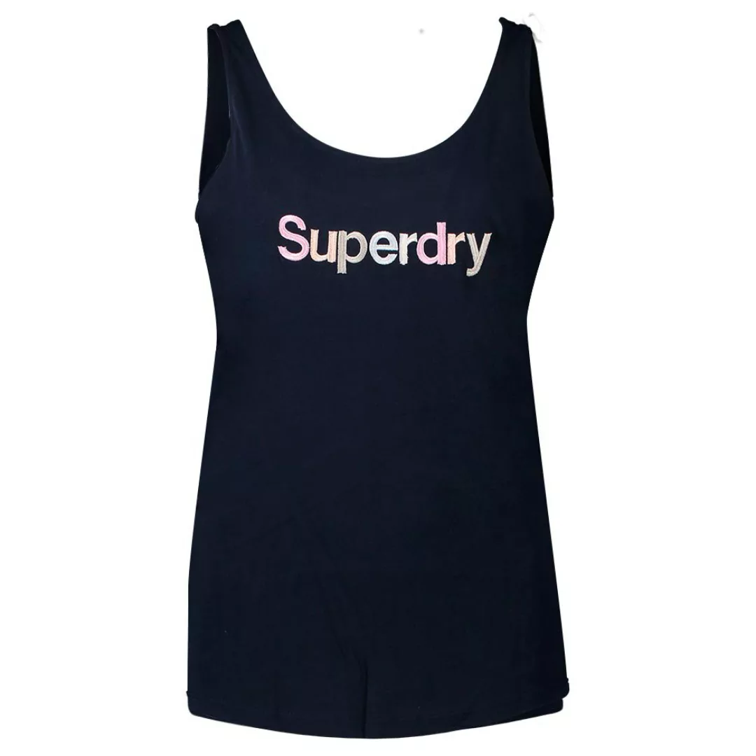 Superdry Swiss Logo Embroidered Classic Ärmelloses T-shirt M Deep Navy günstig online kaufen