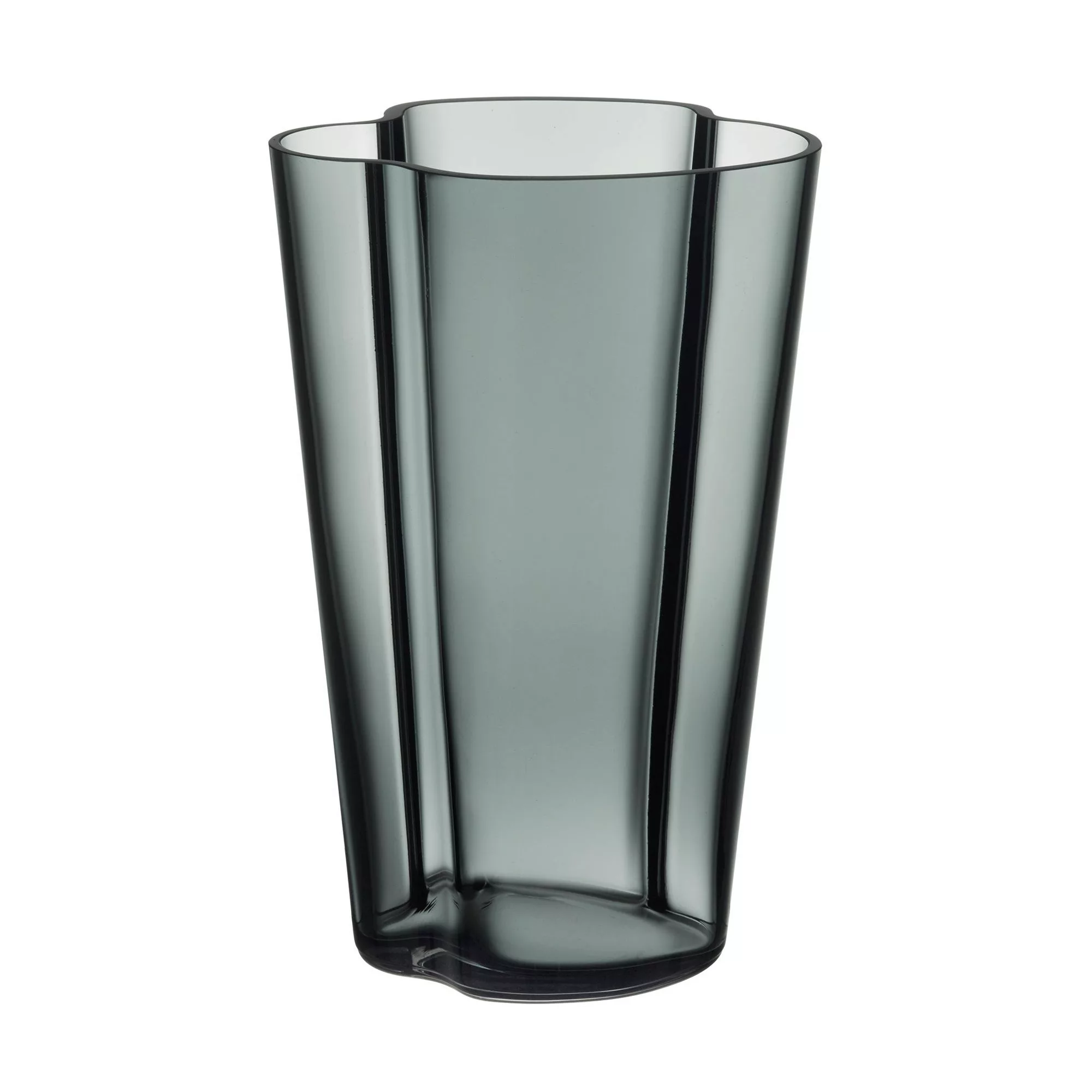 iittala - Alvar Aalto Vase 220mm - dunkelgrau/LxBxH 14x11,2x22cm/Handwäsche günstig online kaufen