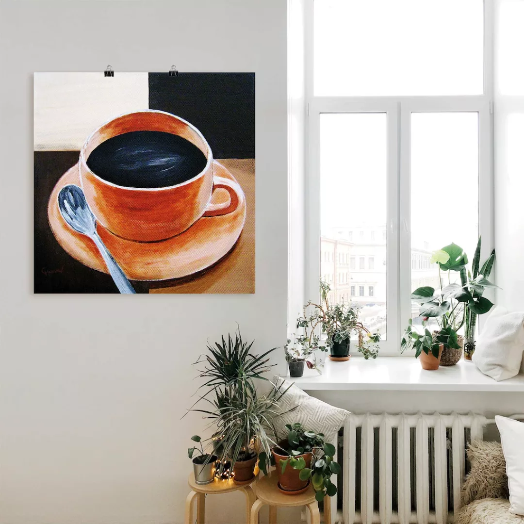 Artland Wandbild "Kaffee", Getränke, (1 St.), als Leinwandbild, Poster in v günstig online kaufen