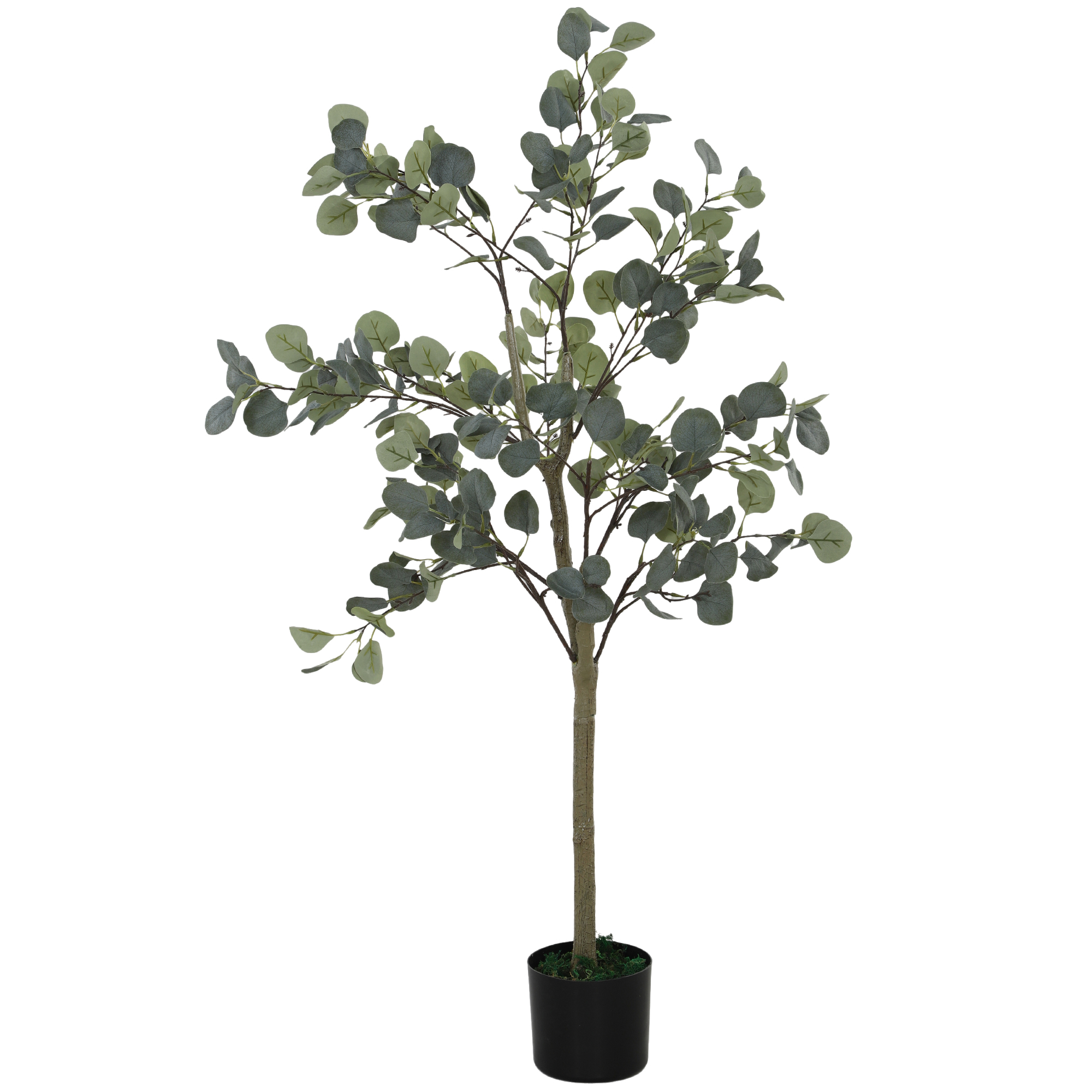 HOMCOM Künstlicher Eucalyptus Baum groß 150 cm Kunstpflanze Künstliche Pfla günstig online kaufen