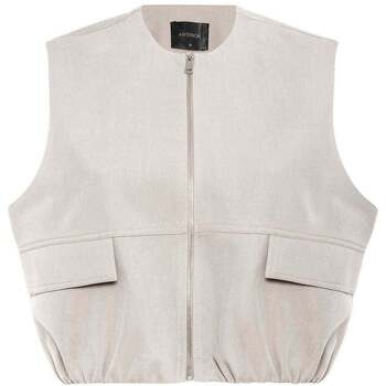 Antioch  Strickjacken Marsela Sleeveless Zipper Cotton Nylon Vest günstig online kaufen