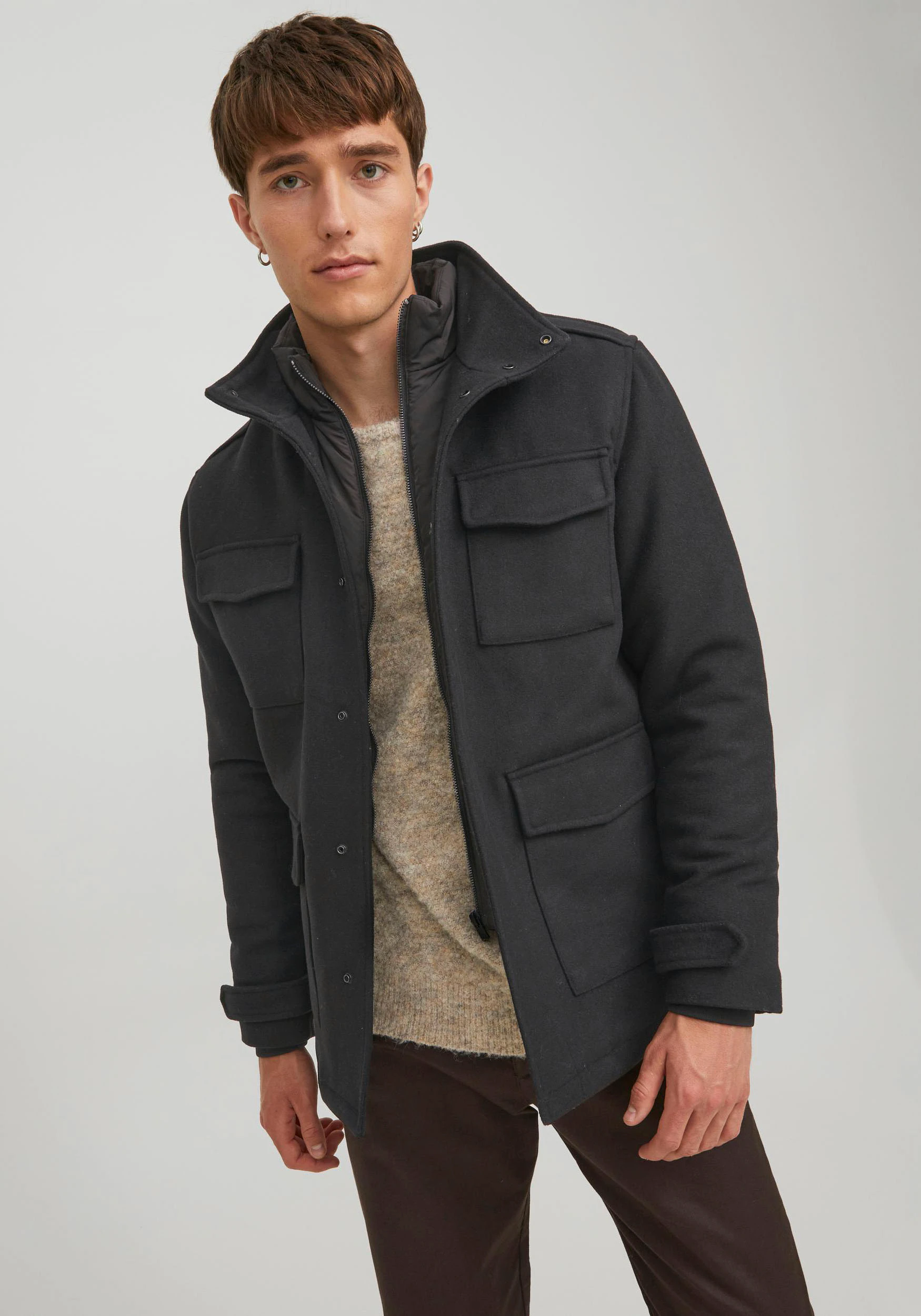 Jack & Jones Langjacke BLAPARKER WOOL FIELD JKT günstig online kaufen