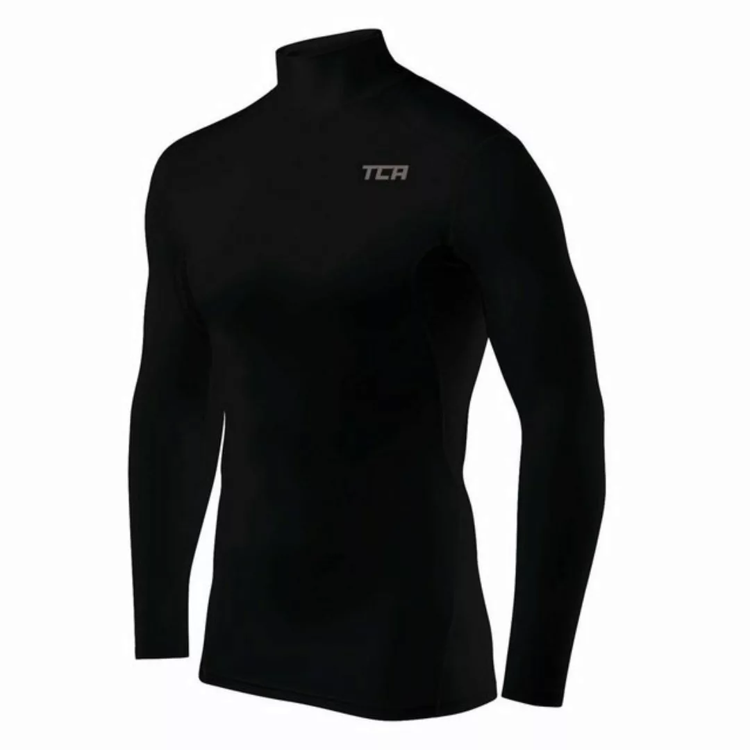 TCA Langarmshirt TCA Herren Kompressionsshirt Langarm Schwarz (1-tlg) günstig online kaufen