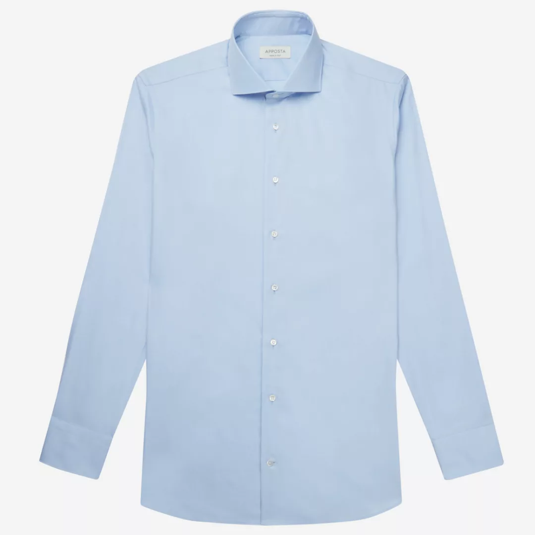 Hemd  einfarbig  hellblau 100% reine baumwolle pinpoint, kragenform  formal günstig online kaufen