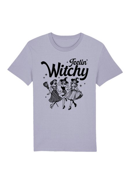 F4NT4STIC T-Shirt Halloween Witch feelin witchy Premium Qualität, Halloween günstig online kaufen