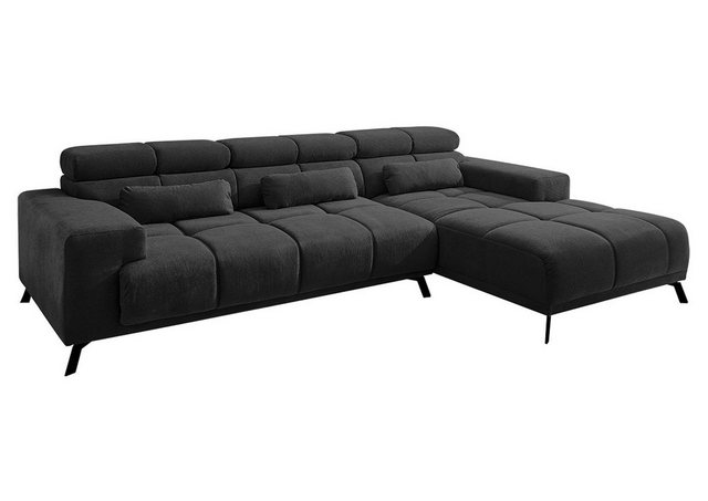 Iwaniccy Ecksofa SPEED, Schwarz, Flachgewebe, mit Relaxfunktion günstig online kaufen