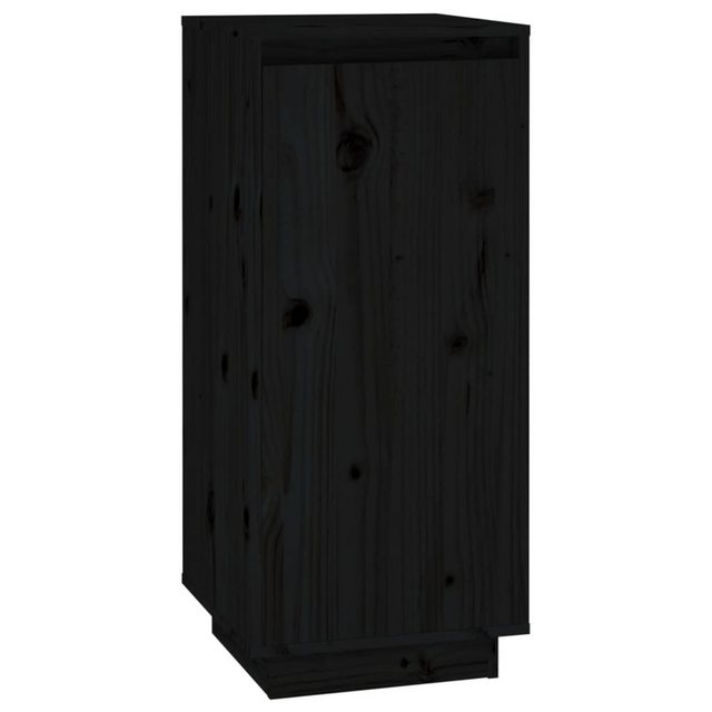 furnicato Schuhschrank Schwarz 35x35x80 cm Massivholz Kiefer günstig online kaufen