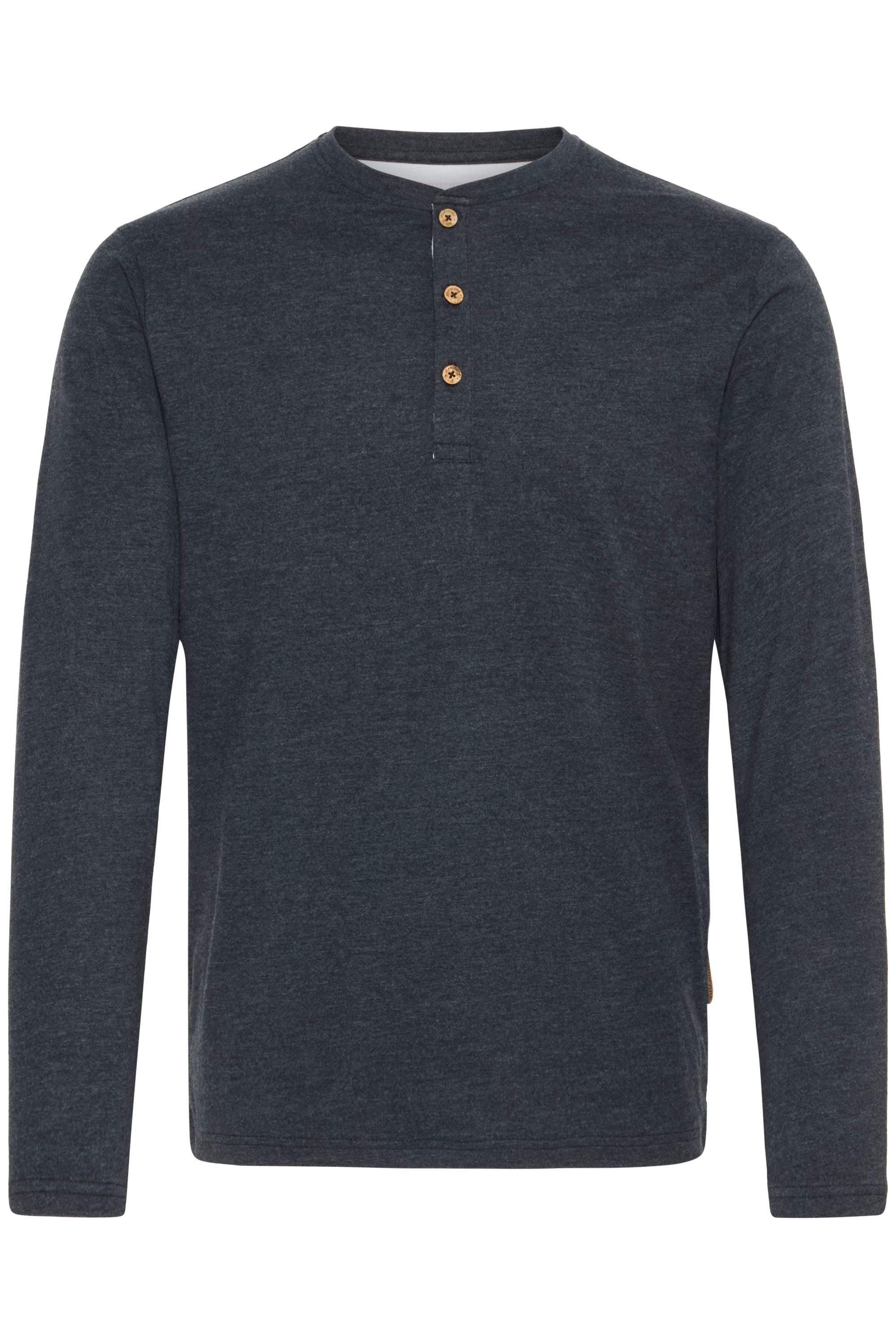 Indicode Rundhalsshirt IDGifford Longsleeve mit Knopfleiste günstig online kaufen