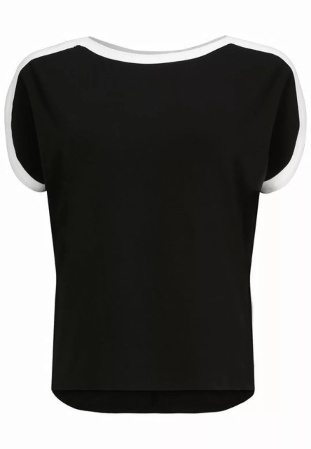 Shirt U-Boot-Ausschnitt Doris Streich schwarz günstig online kaufen