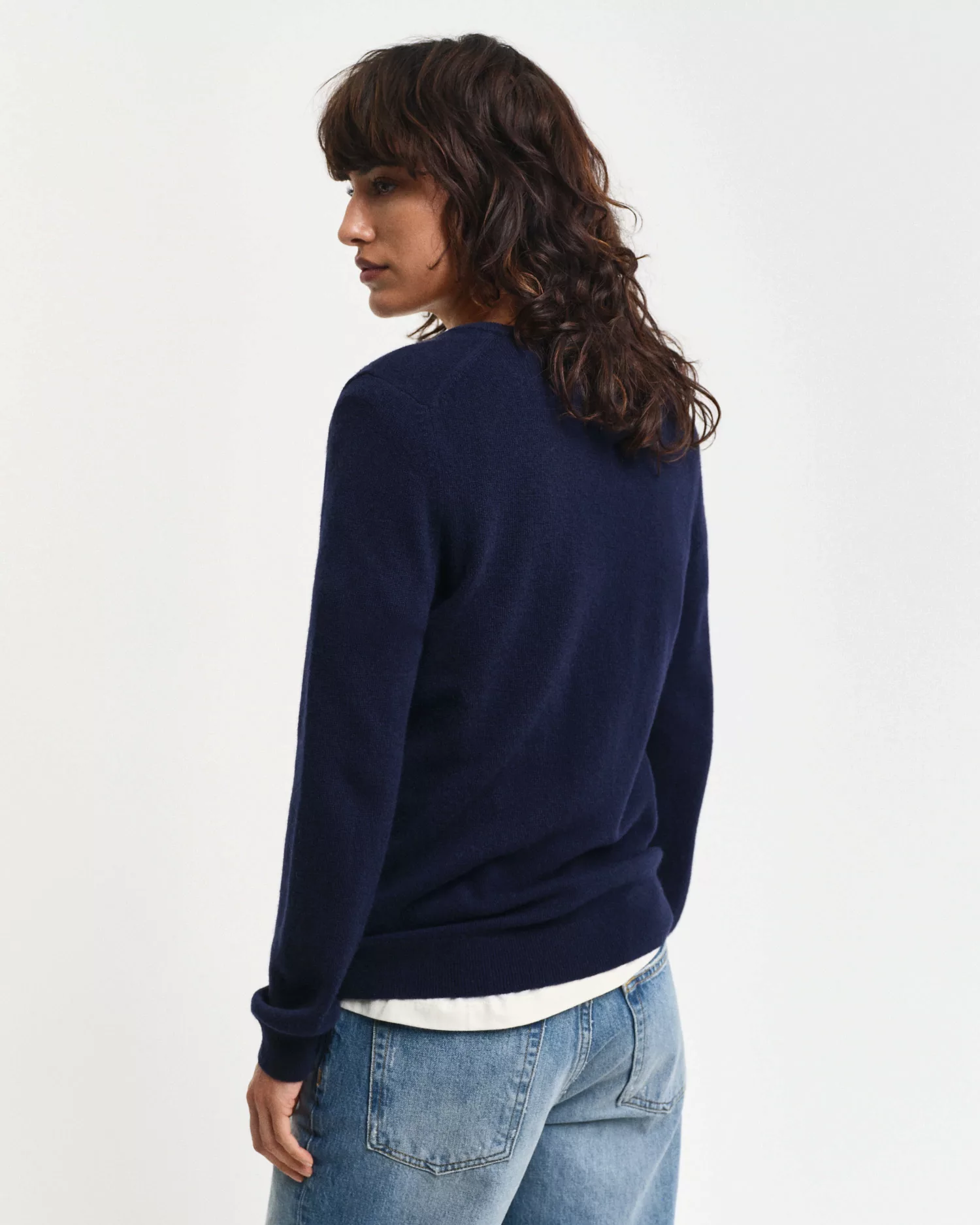 Gant V-Ausschnitt-Pullover EXTRAFINE LAMBSWOOL V-NECK günstig online kaufen