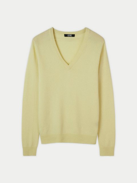 GOBI Cashmere V-Ausschnitt-Pullover Basic V-Ausschnitt Kaschmirpullover günstig online kaufen