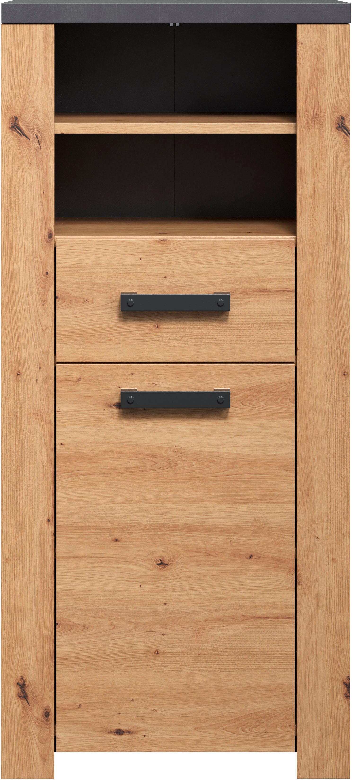 Home affaire Midischrank "Ambres", (1 St.), matte Echtholzoptik, ca. 53 cm günstig online kaufen