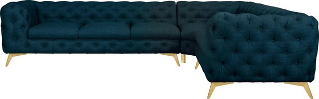 Leonique Chesterfield-Sofa "Glynis L-Form", aufwändige Knopfheftung, modern günstig online kaufen