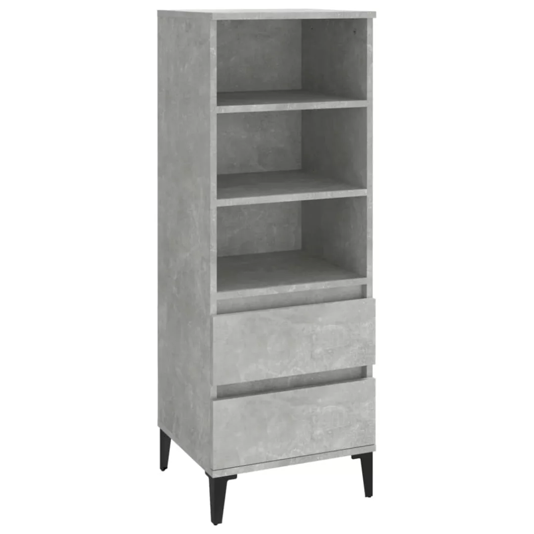 Vidaxl Highboard Betongrau 40x36x110 Cm Holzwerkstoff günstig online kaufen