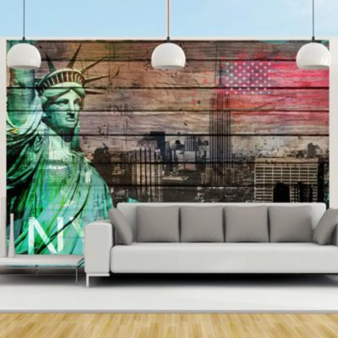 artgeist Fototapete NYC symbols mehrfarbig Gr. 300 x 210 günstig online kaufen