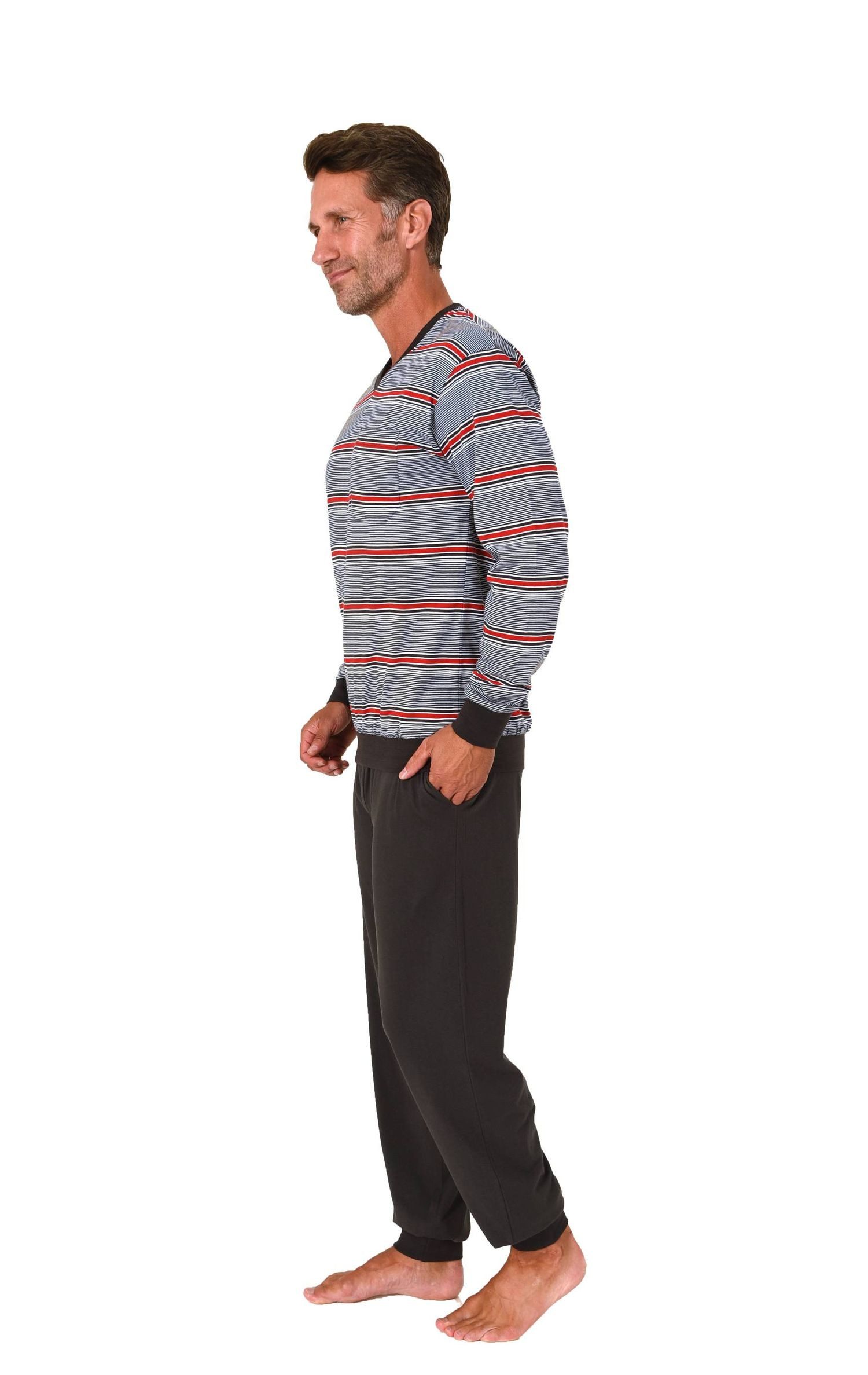 Normann Pyjama Normann Herren Schlafanzug lang günstig online kaufen