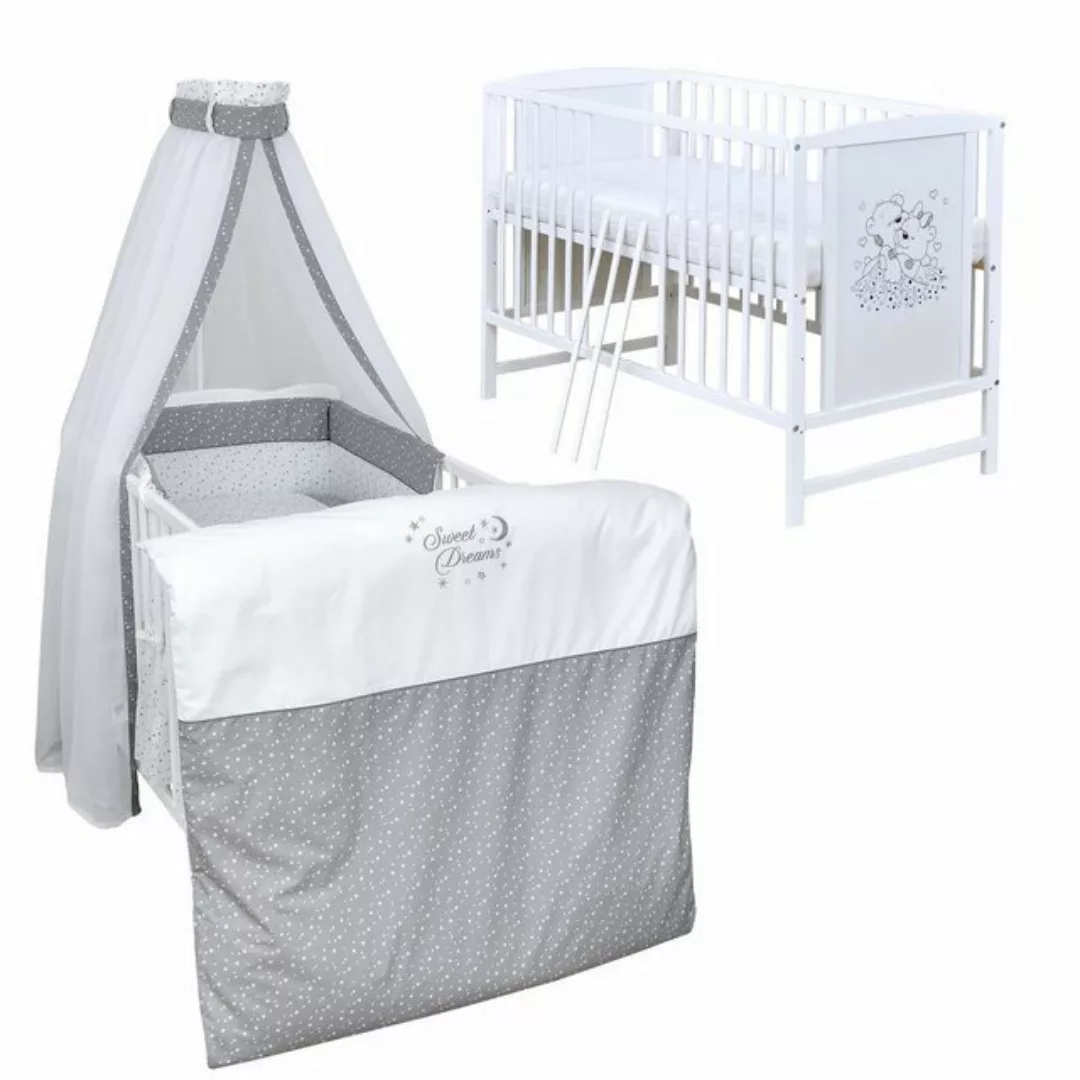 Baby-Delux Komplettbett Babybett Mia Komplettset, 10-tlg., Kinderbett 60x12 günstig online kaufen