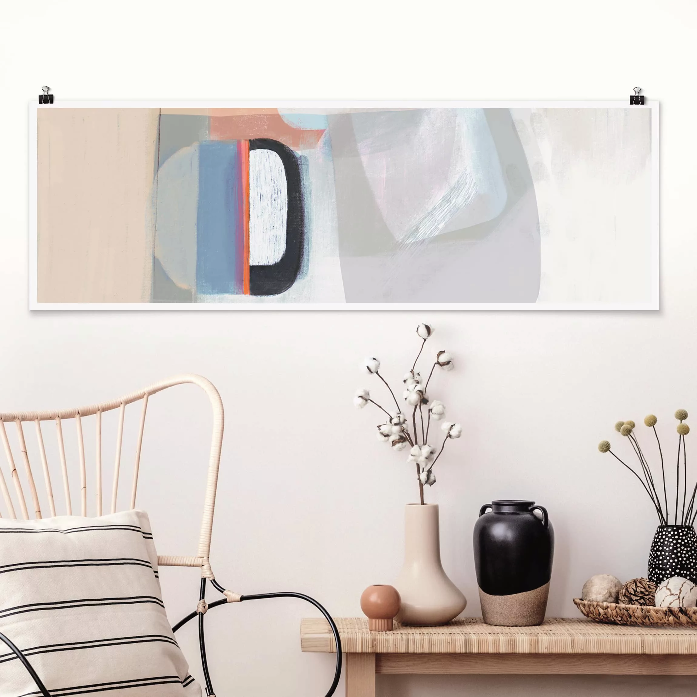 Panorama Poster Abstrakt Multiform I günstig online kaufen