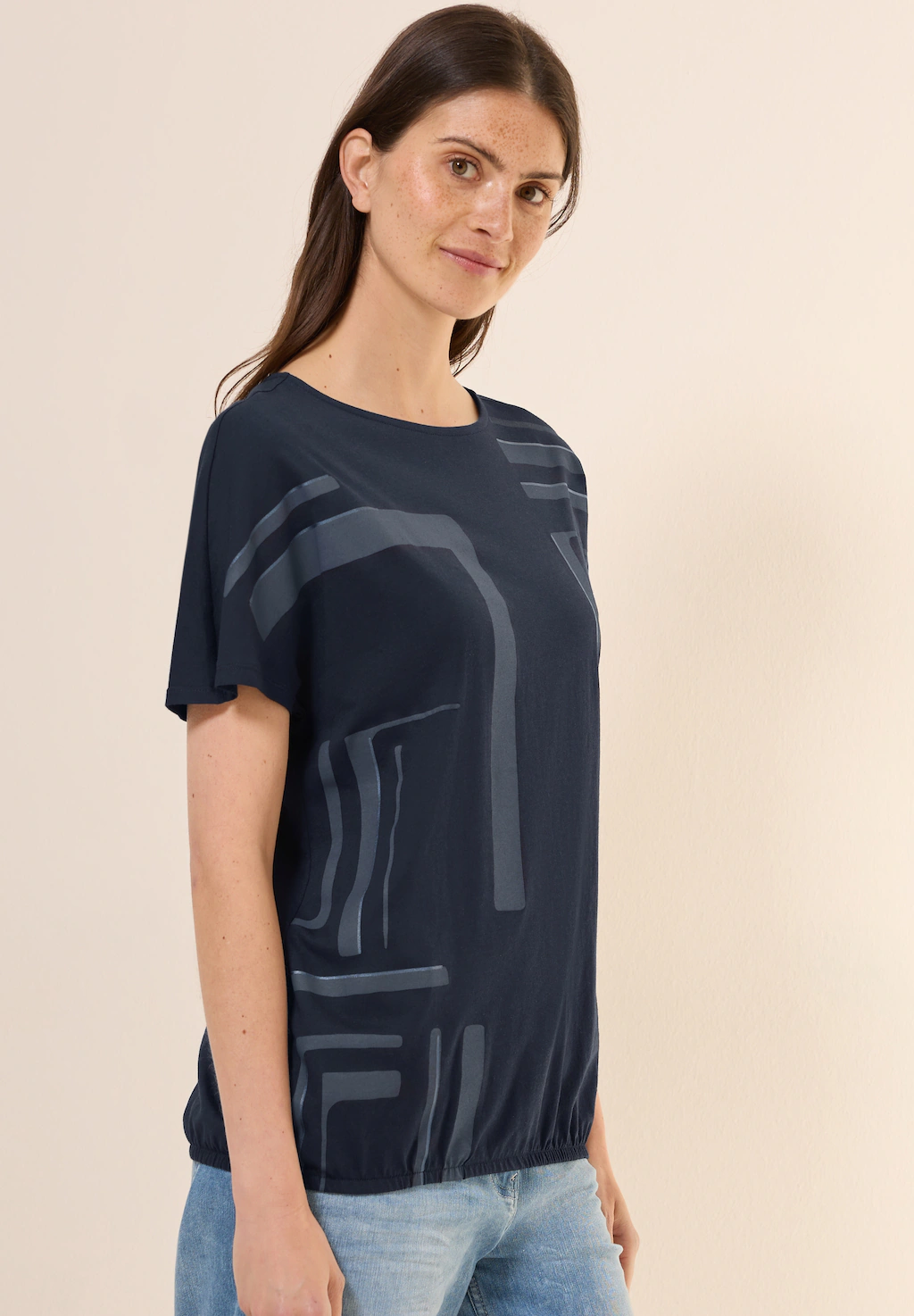 Cecil T-Shirt, mit U-Boot-Ausschnitt günstig online kaufen