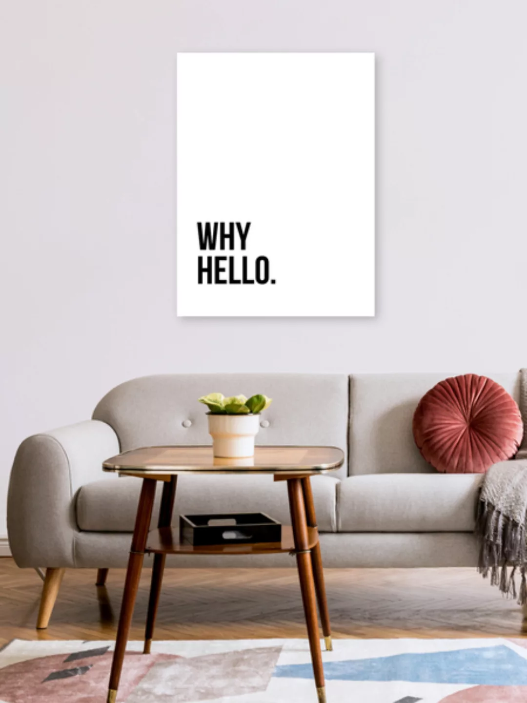 Poster / Leinwandbild - Why Hello No4 günstig online kaufen
