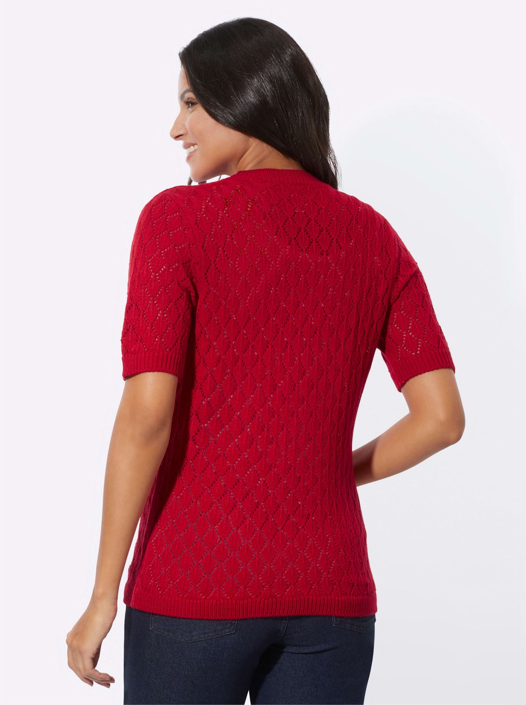 Classic Basics Ajourstrickjacke günstig online kaufen
