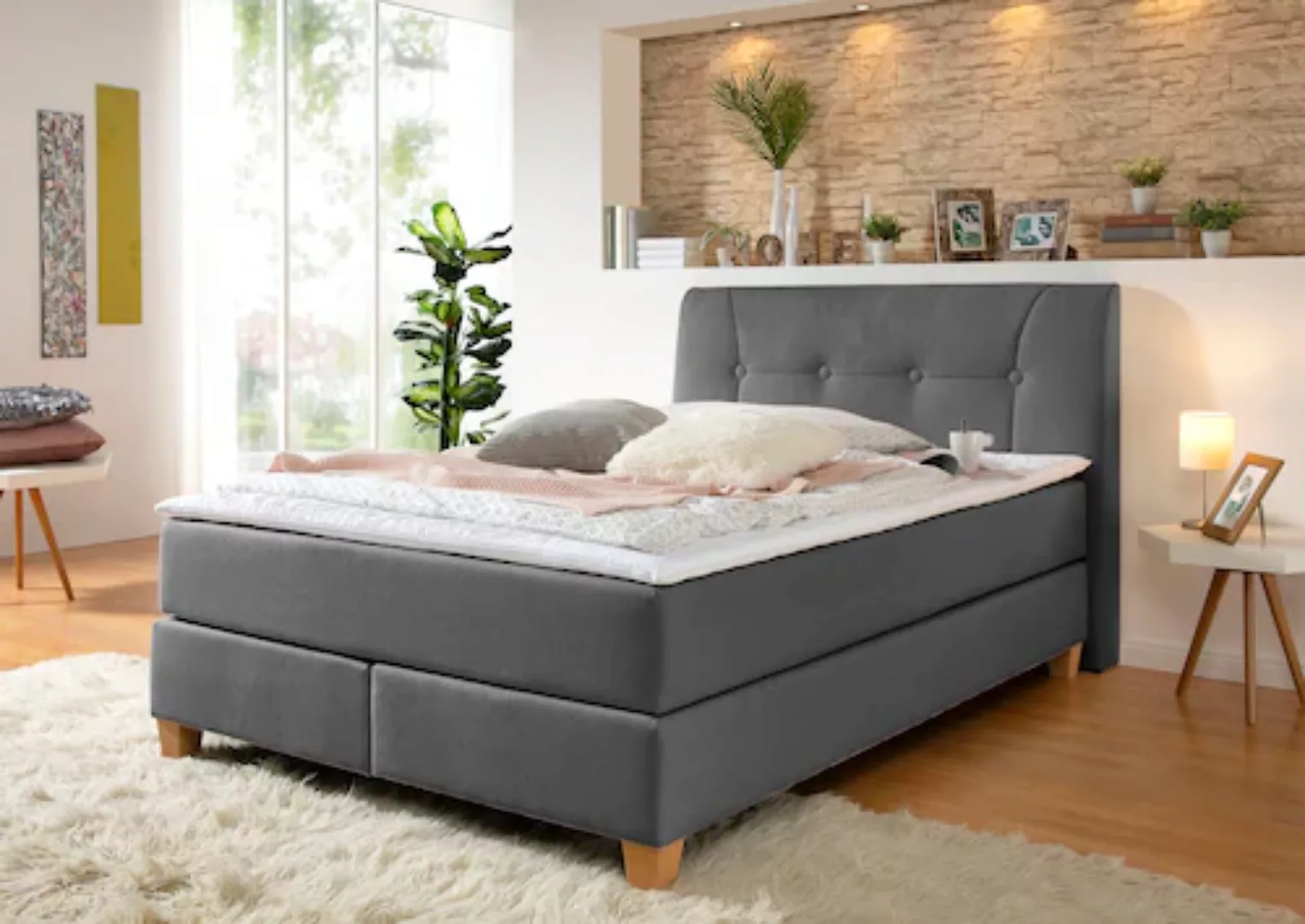 Home affaire Boxspringbett "Calloway" günstig online kaufen