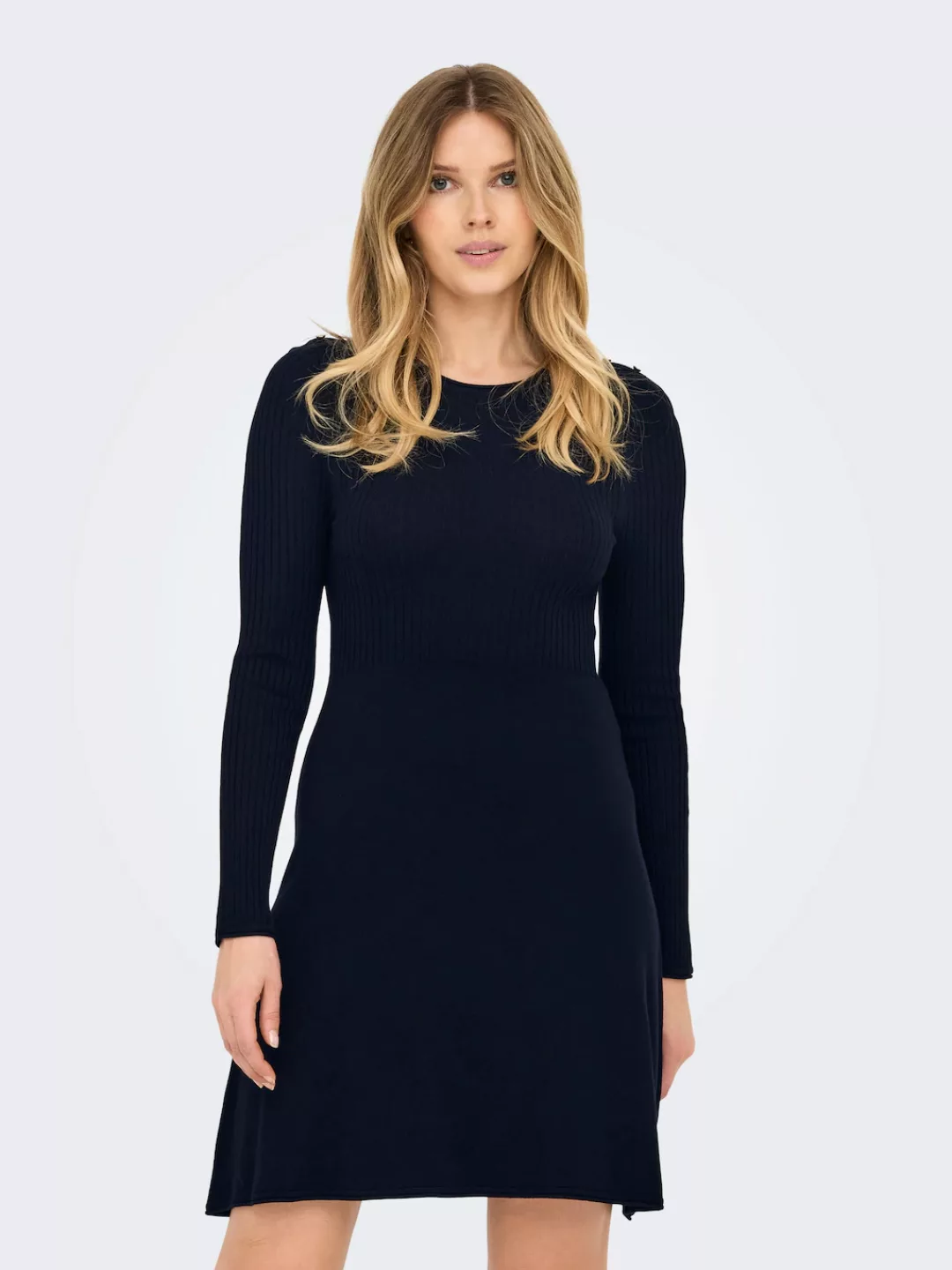 ONLY Midikleid "ONLMILA SL BUTTON O-NECK DRESS EX KNT" günstig online kaufen