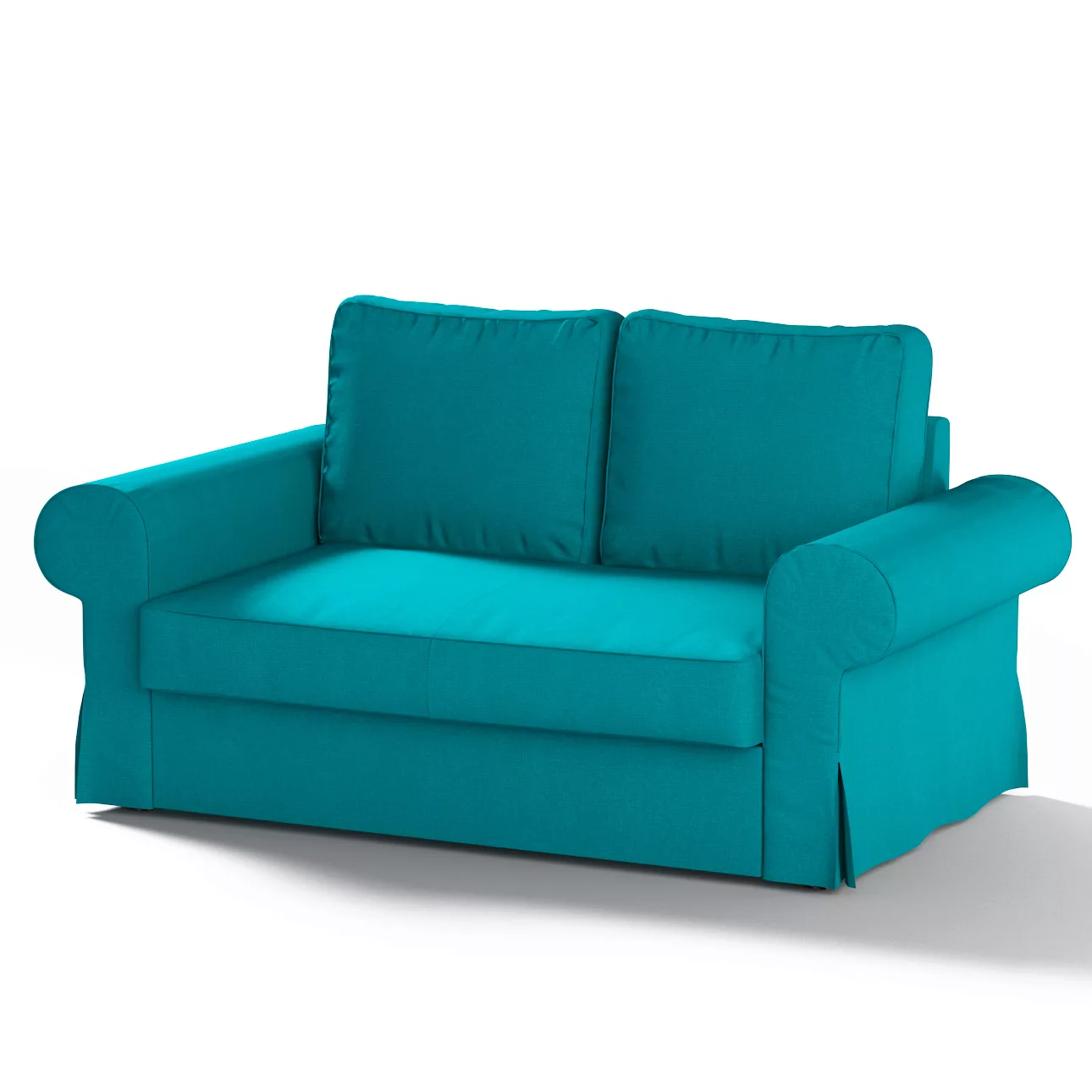 Bezug für Backabro 2-Sitzer Sofa ausklappbar, türkis, Bezug für Backabro 2- günstig online kaufen