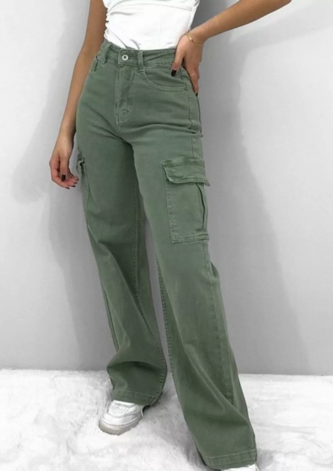 HELLO MISS Cargojeans Trending Cargohose mit breite Beine, Wide Leg Cargo J günstig online kaufen