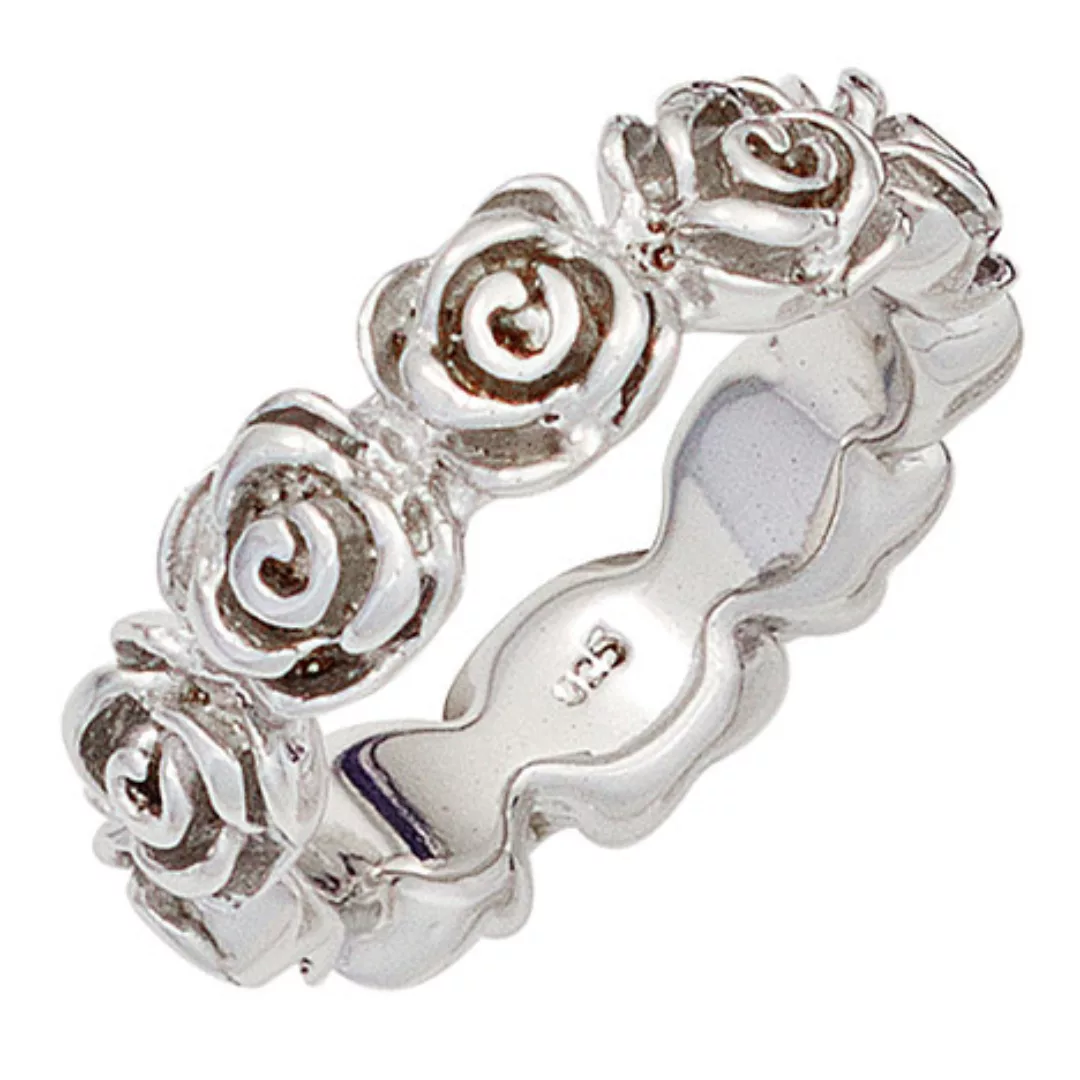 SIGO Damen Ring Rosen 925 Sterling Silber rhodiniert Silberring günstig online kaufen