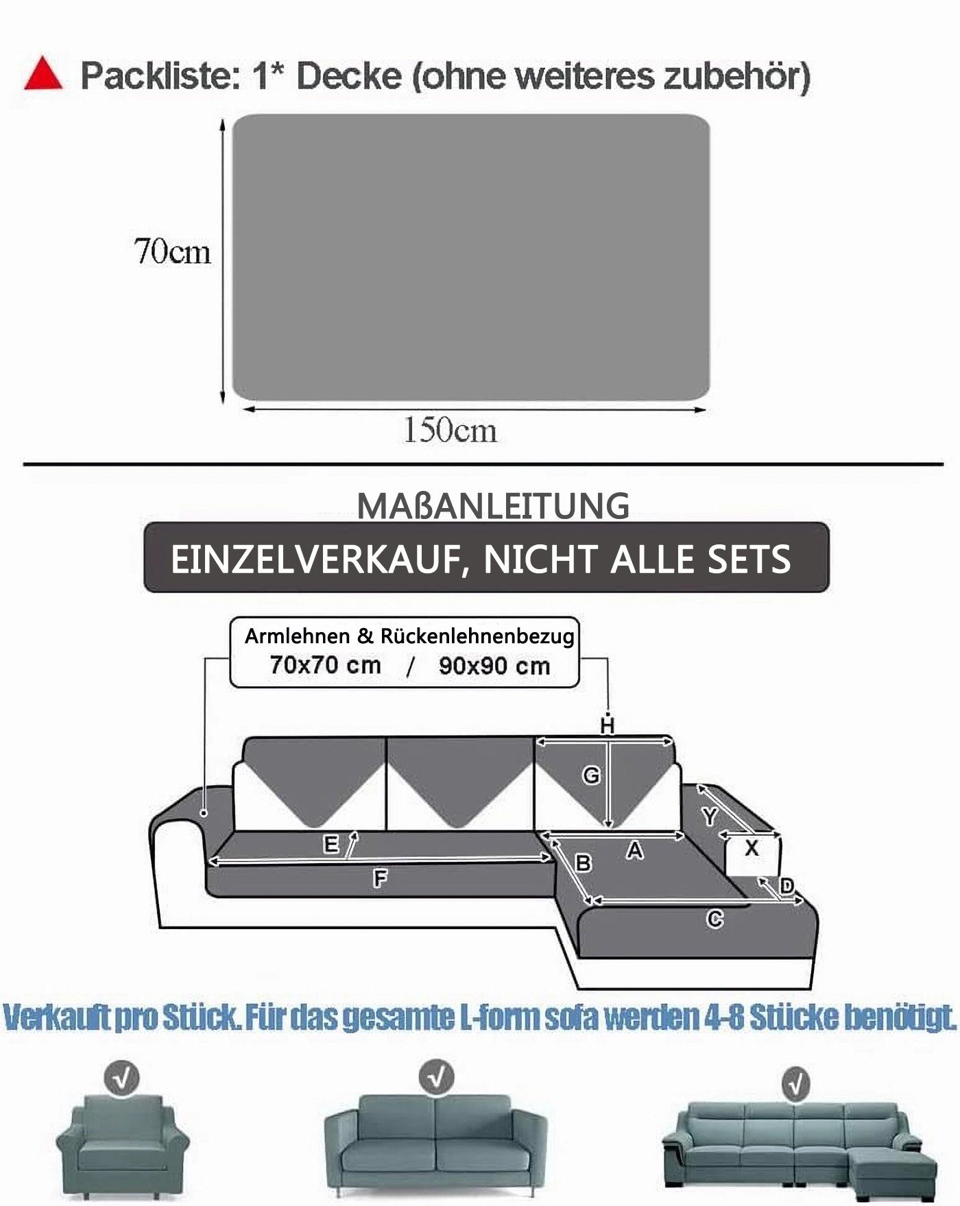 Coonoor Sofaschoner rutschfest Kaninchen Plüsch Sofabezug günstig online kaufen