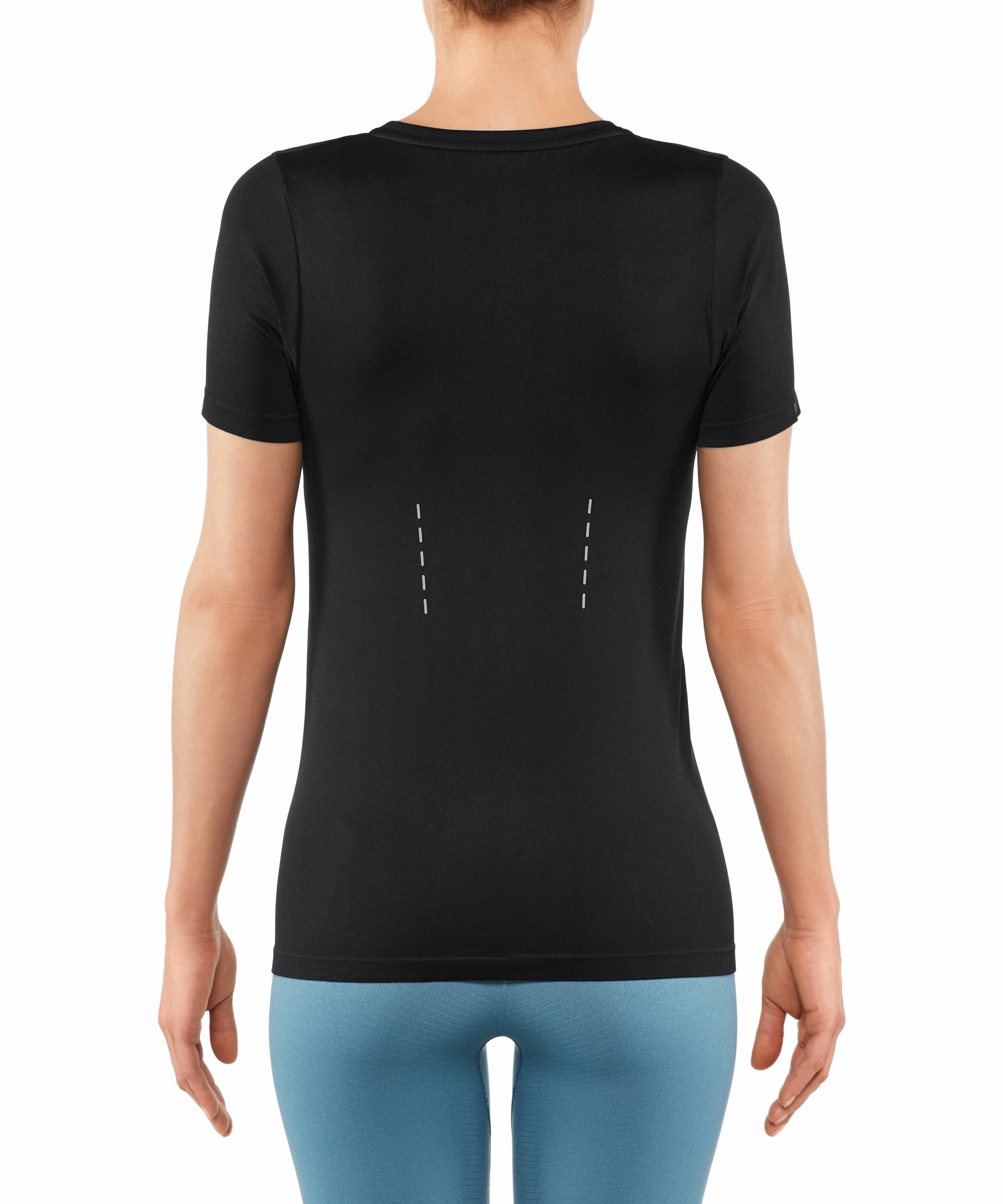 FALKE Damen T-Shirt Rundhals, M-L, Schwarz, Uni, 65030-300003 günstig online kaufen