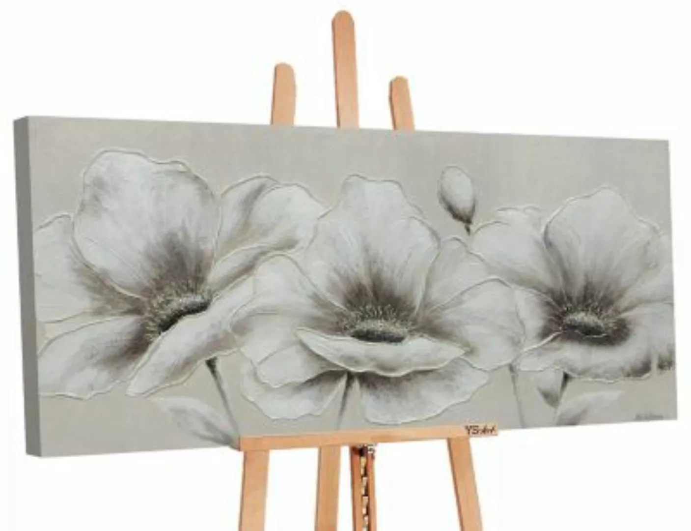 YS-Art™ Gemälde YS-Art Gemälde „Blumen II“, mit Acryl Farben auf Leinwand g günstig online kaufen