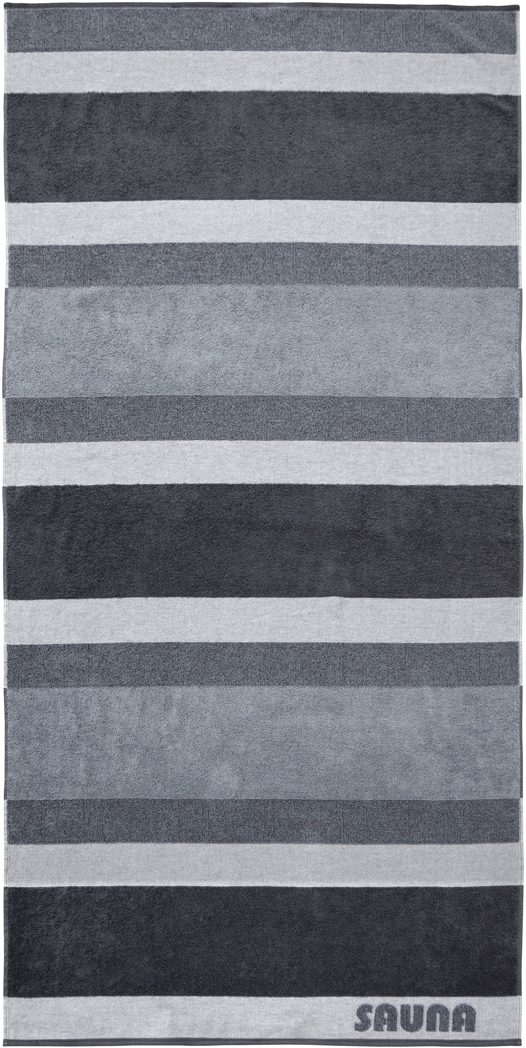 Dyckhoff Saunatuch Saunatuch SaunaStripe, Walkfrottee (1-St) günstig online kaufen