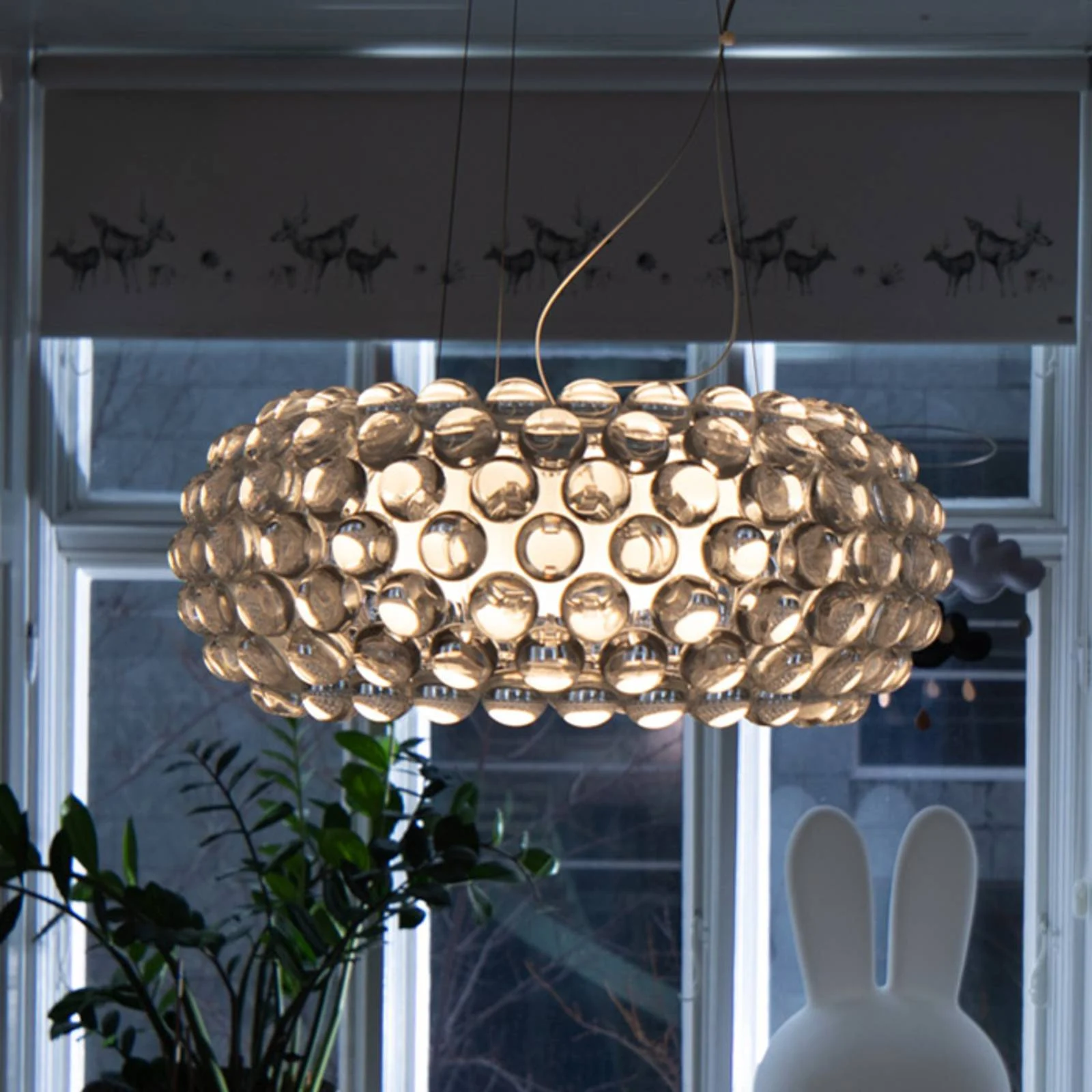 Foscarini Caboche Plus media Pendellampe R7s, grau günstig online kaufen