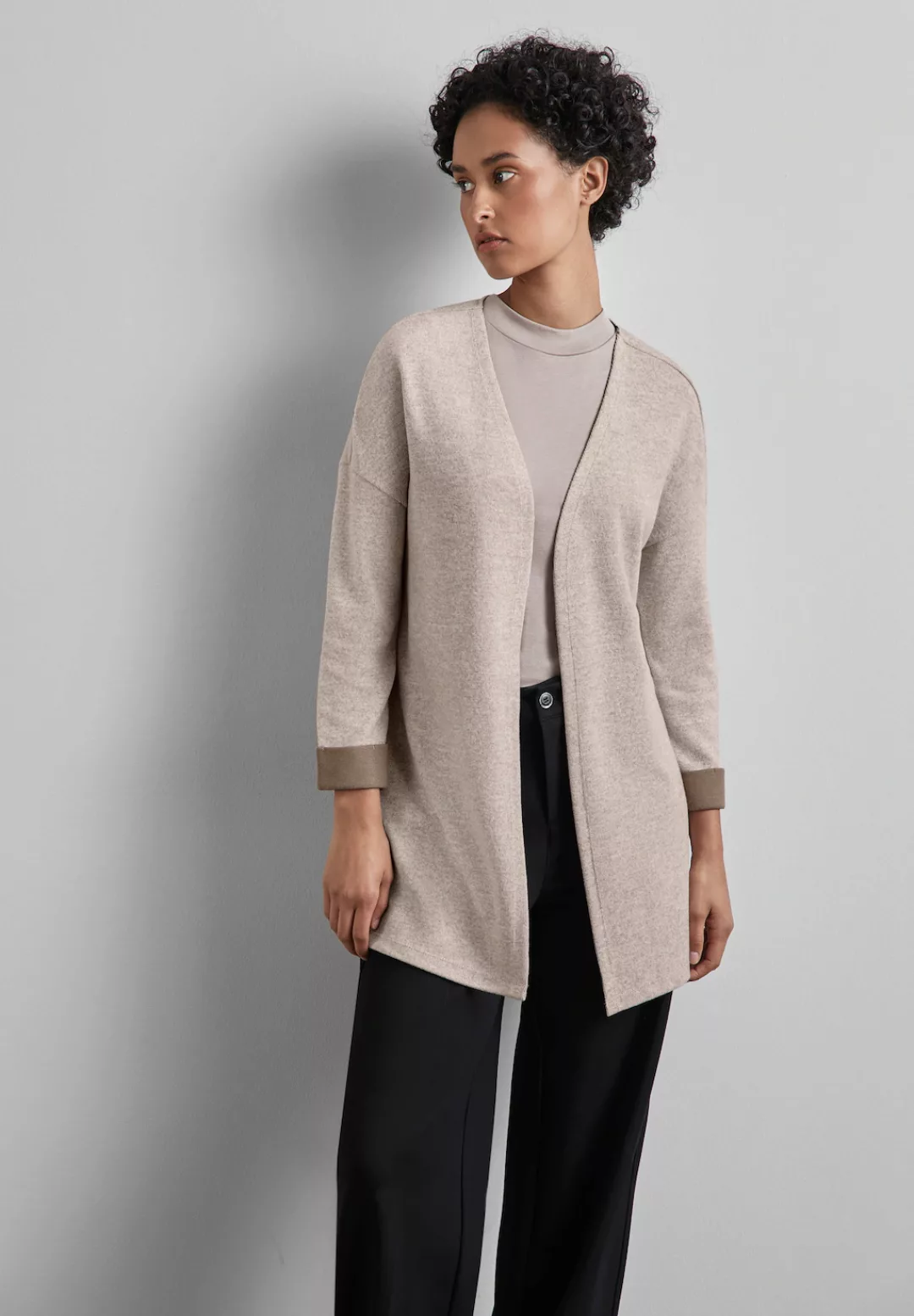 STREET ONE Cardigan, mit Materialmix günstig online kaufen