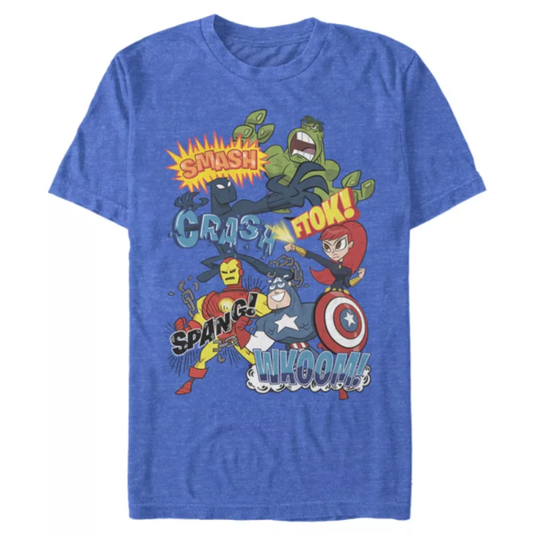 Marvel - Avengers - Avengers Sound Effects Retro - Männer T-Shirt günstig online kaufen