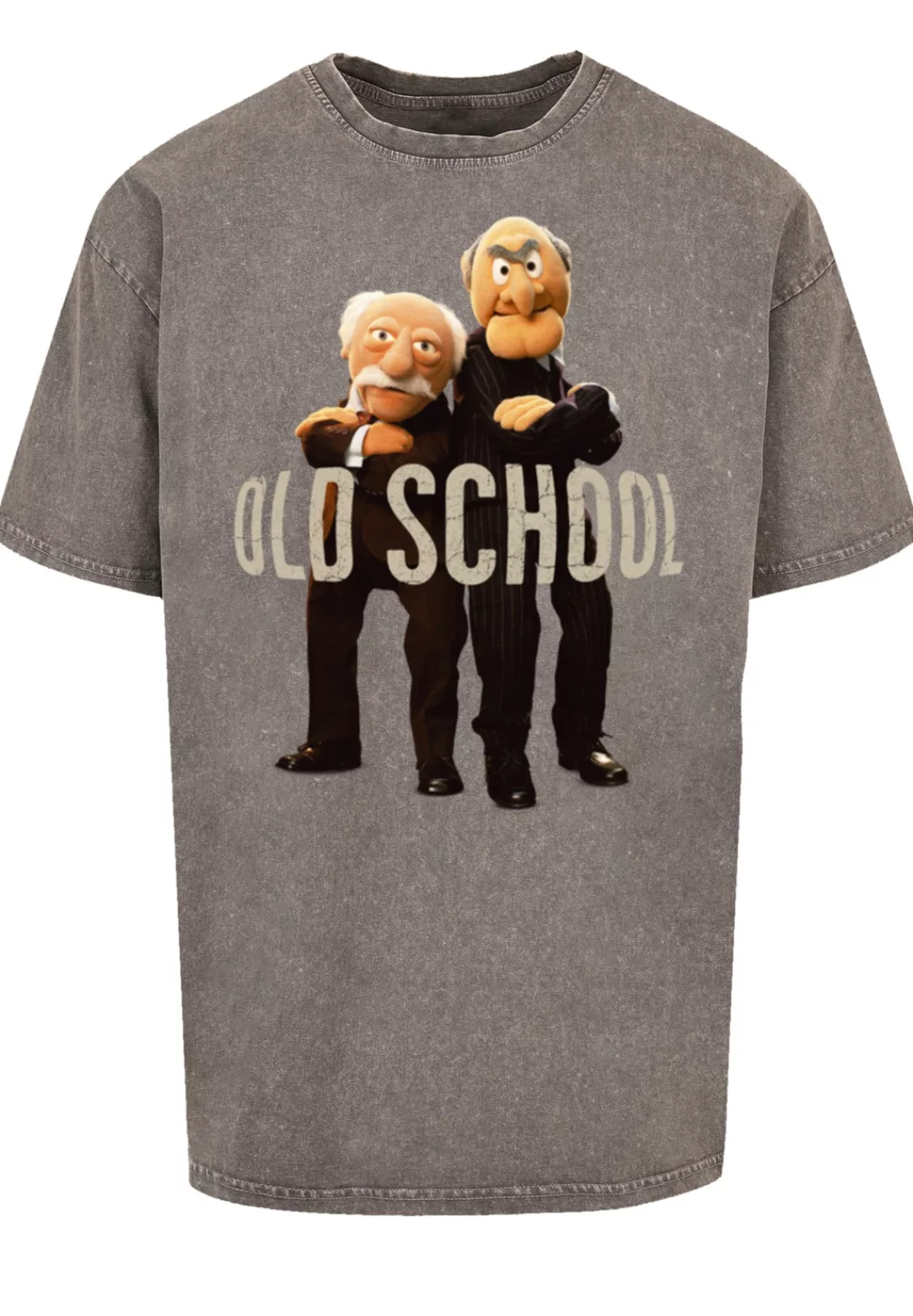 F4NT4STIC T-Shirt "Disney Muppets Waldorf & Statler grey-melange" günstig online kaufen