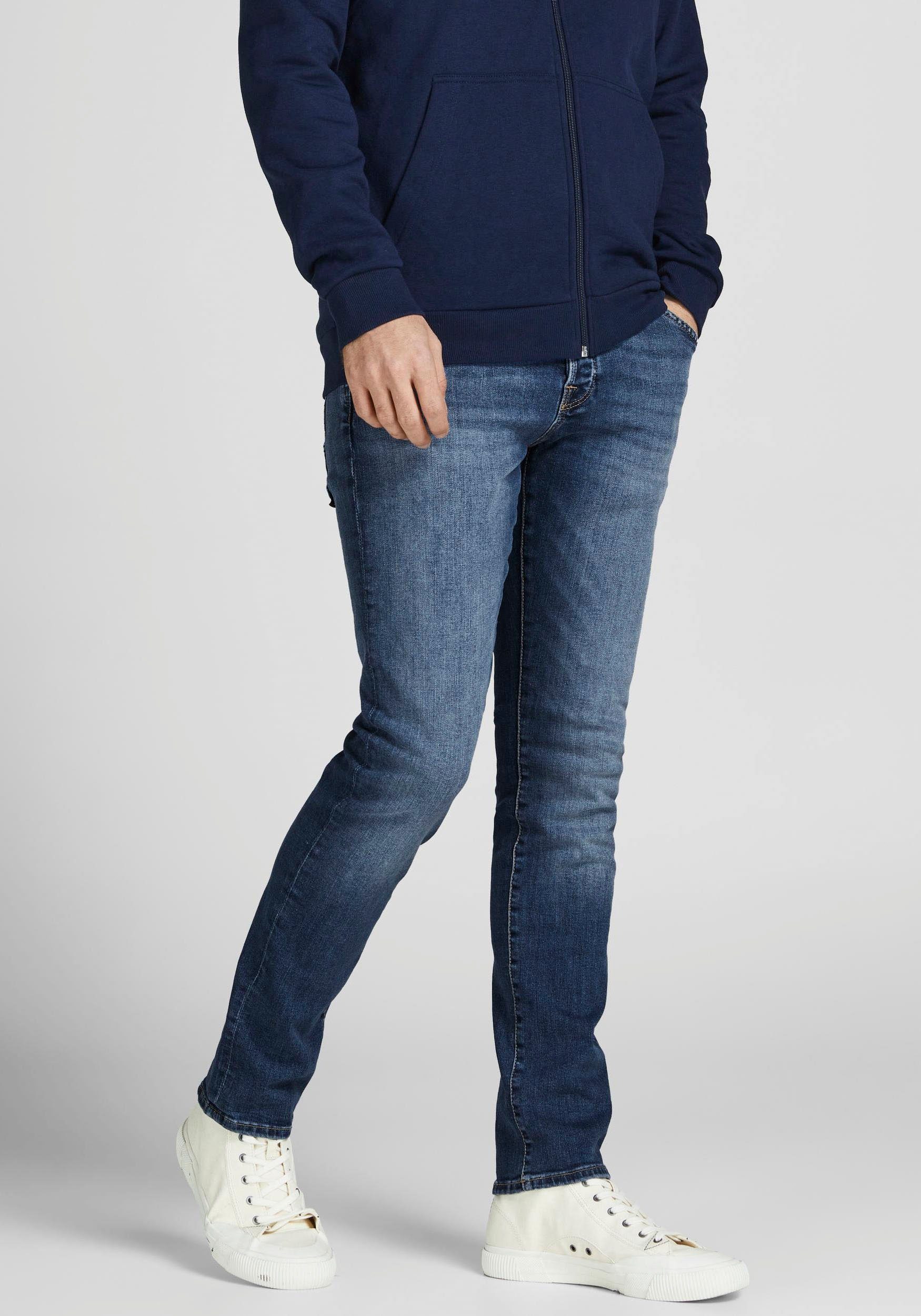 Jack & Jones Slim-fit-Jeans "JJIGLENN – Slim-Fit-Jeans mit niedriger Leibhö günstig online kaufen