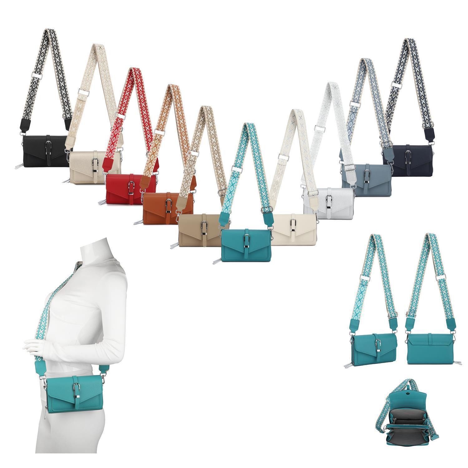 ITALYSHOP24 Schultertasche Damen Umhängetasche CrossBody Clutch günstig online kaufen