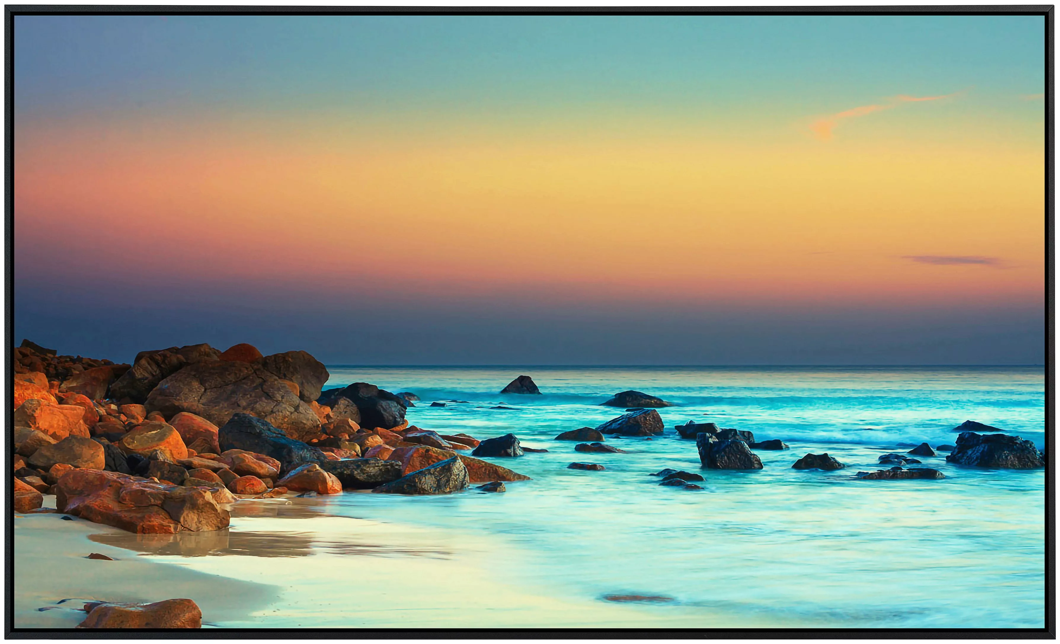 Papermoon Infrarotheizung »Sonnenuntergang über dem Meer«, sehr angenehme S günstig online kaufen
