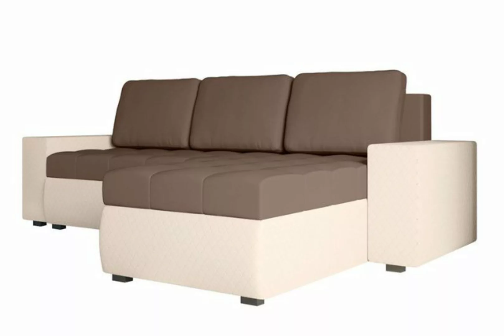 Stylefy Ecksofa Miranda, L-Form, Eckcouch, Sofa, Sitzkomfort, mit Bettfunkt günstig online kaufen