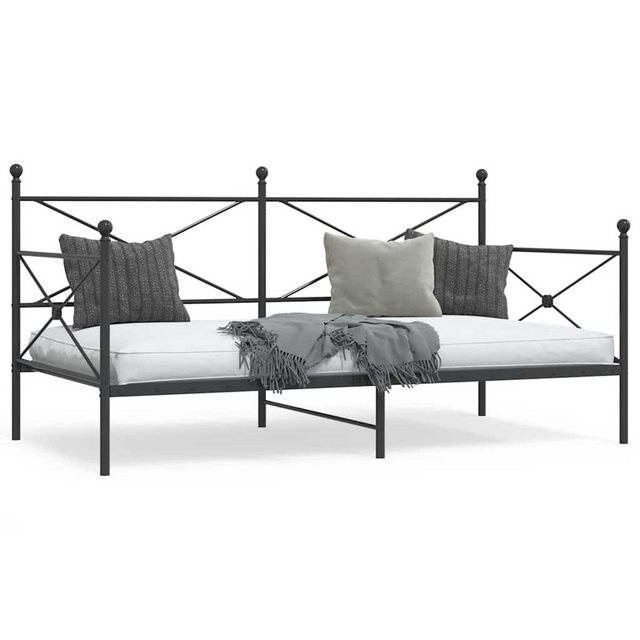 vidaXL Bett, Etagenbett ohne Matratze Schwarz 107x203 cm Stahl günstig online kaufen