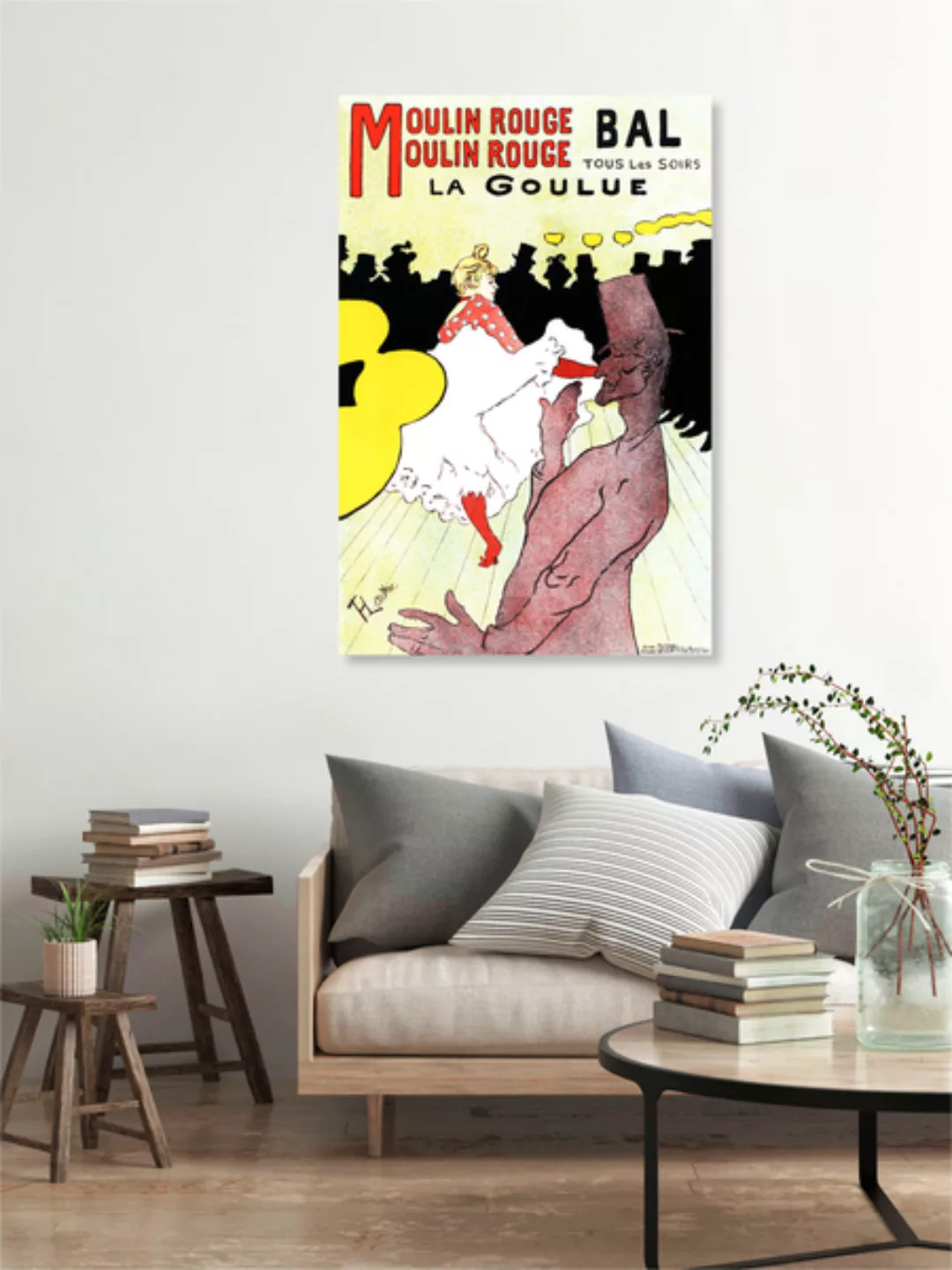 Poster / Leinwandbild - Henri De Toulouse-lautrec: Affiche Pour Le Moulin R günstig online kaufen