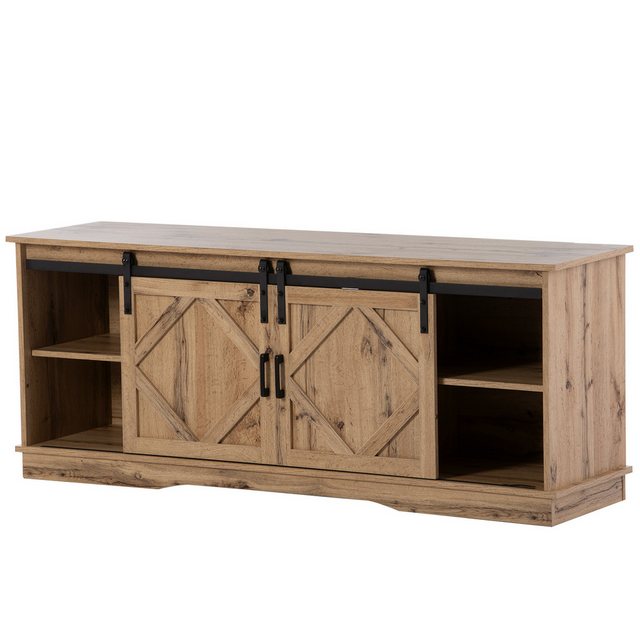 YNOFIT TV-Schrank Landhaus-TV-Schrank, Sideboard mit 2 Schiebetüren, 150x40 günstig online kaufen