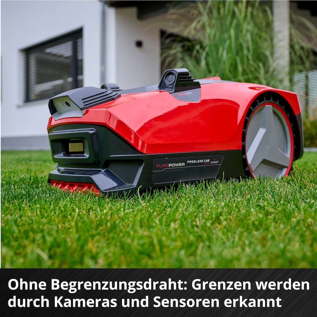 Einhell Rasenmähroboter ""FREELEXO CAM PLUS 600"", (9 St.), Inkl. 4,0 Ah Pl günstig online kaufen